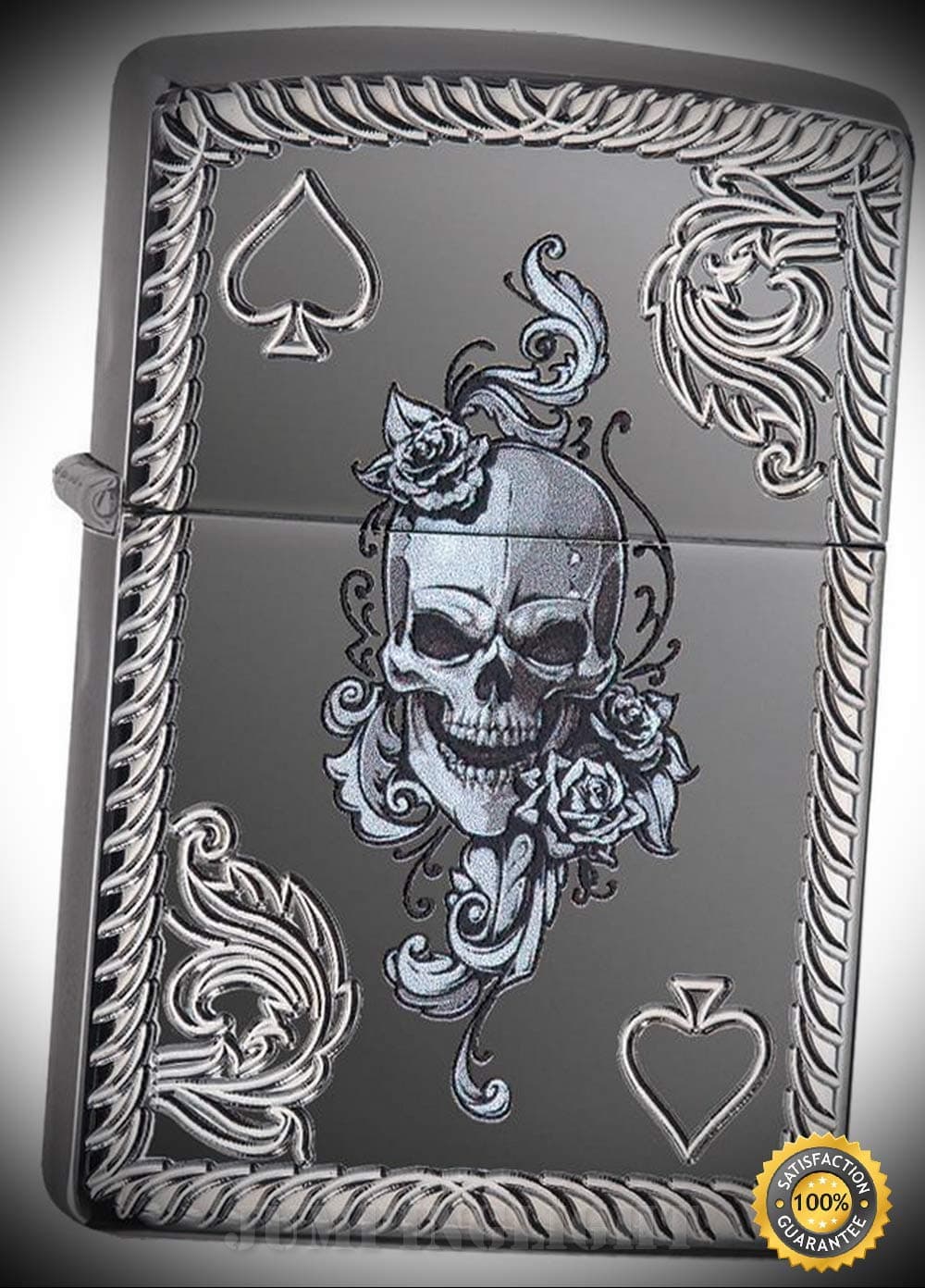 Lighter Spade & Skull Windless 04652 - Premium Windproof Lighter Fluid (Comes Unfilled) - Made in USA!