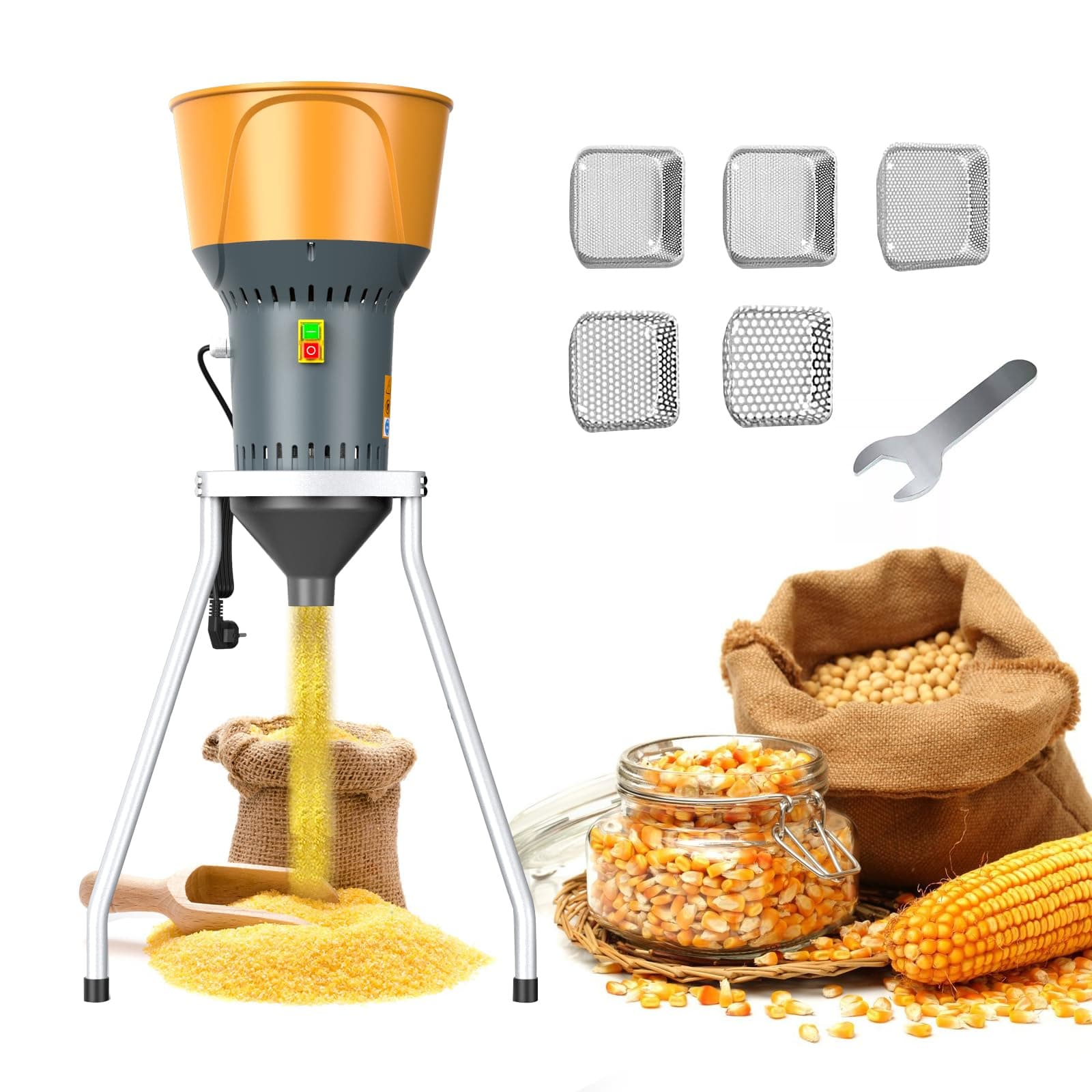13.2 Gallons Electric Grain Mill Grinder