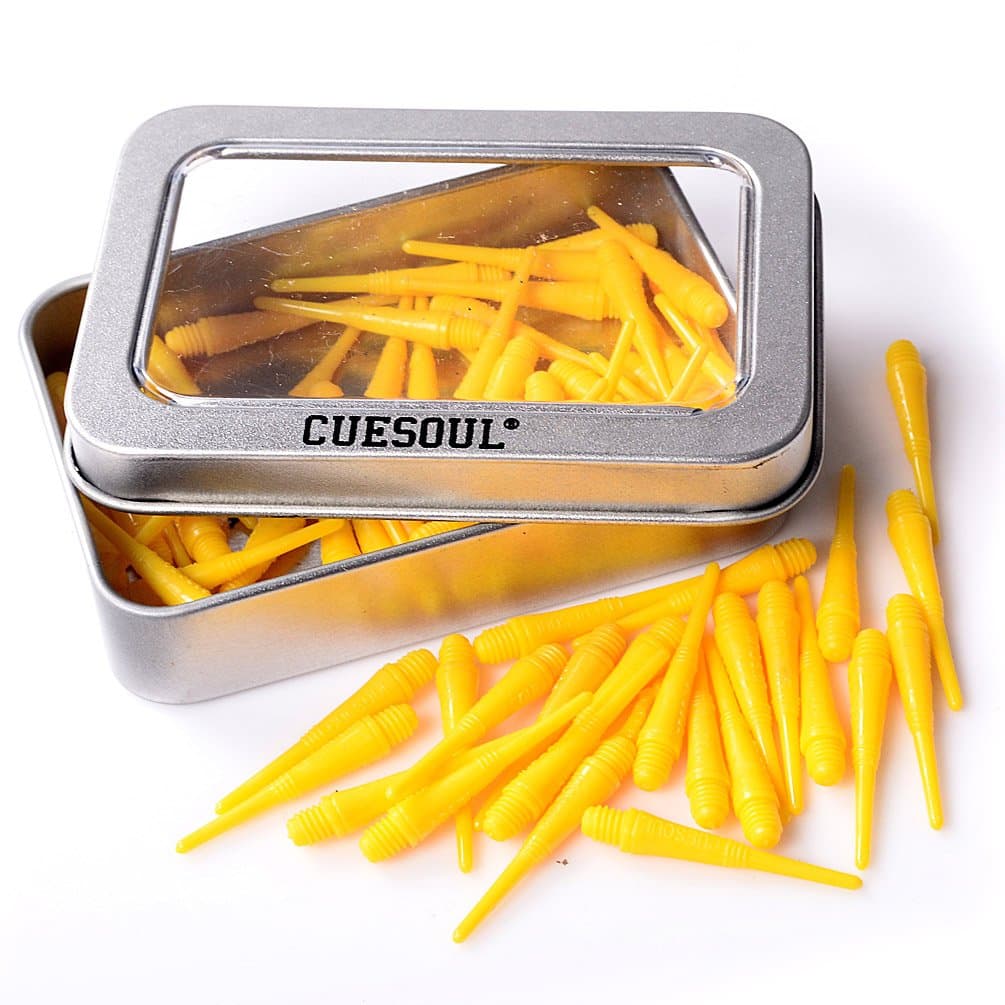 Soft Tip Darts Points 2BA Thread Yellow,Pack of 100 pcs