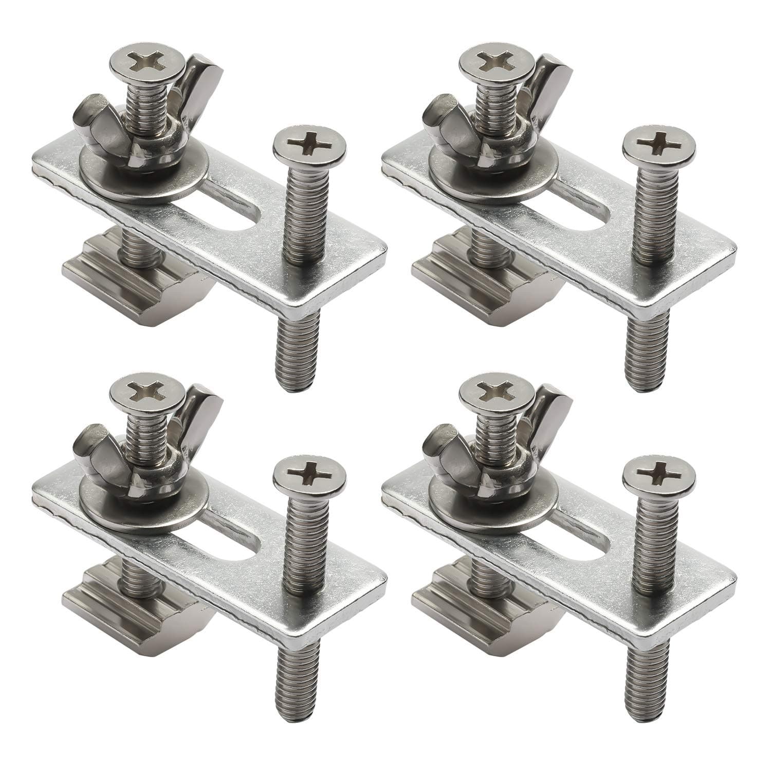 Genmitsu 4PCS T-Track Mini Hold Down Clamp Kit, Compatible with 3018-PRO/3018-MX3/3018-PROVer/1018-PRO CNC Router Machine