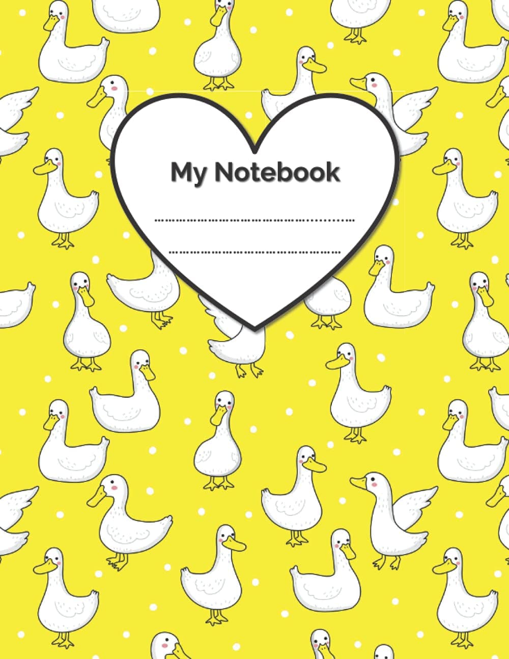My Notebook: Cute Ducks Draw and Write Wide Ruled Notebook for Farm Visit, School Excursions, Grades 3-5