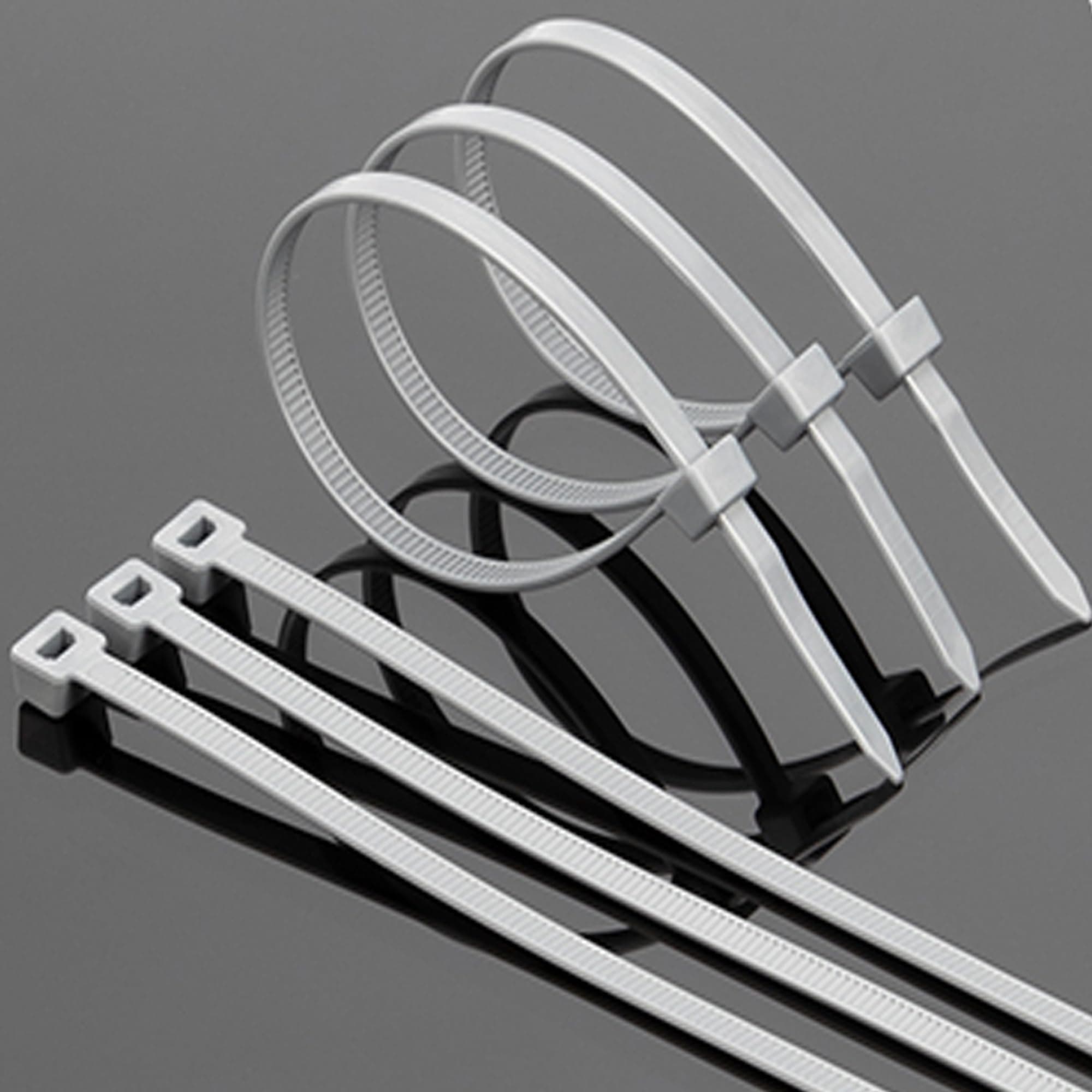 Zip Cable Ties, Cable Tidy Strap 7inch Zip Tie - 60Pcs Heavy Duty UV Resistant Nylon Plastic Ziptie Wire Organizer Wraps for Home Office - Garden Fencing, Indoor and Outdoor, Industrial Use