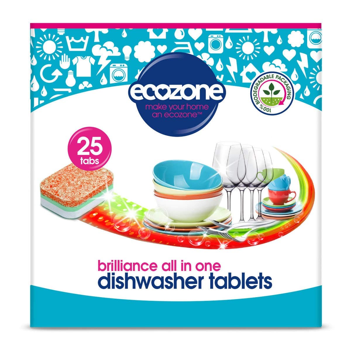 5 in 1 Dishwasher Tablets (Contains 25 Tablets)
