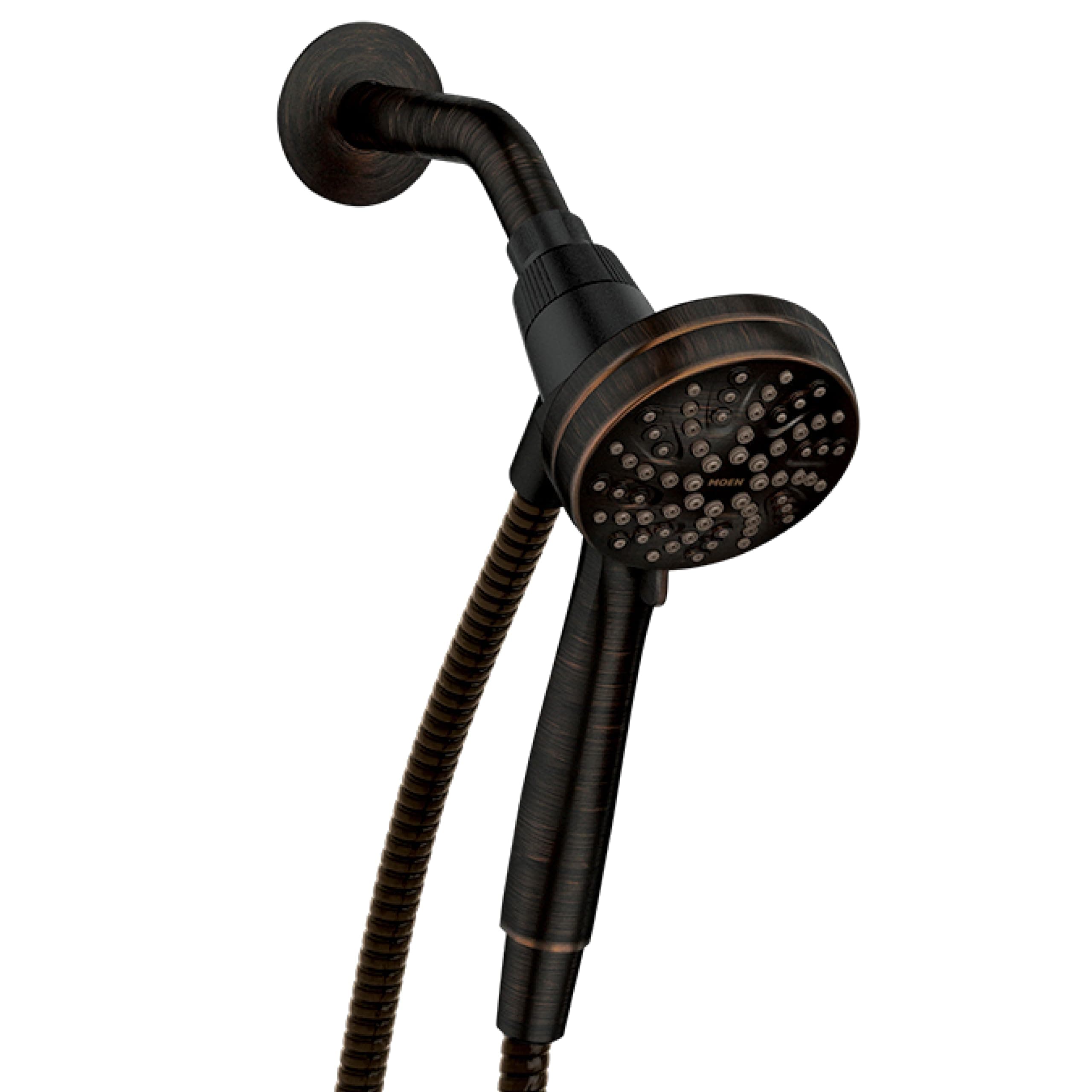 Engage Magnetix Mediterranean Bronze 3.5-Inch Six-Function Detachable Handheld Showerhead with Magnetic Docking System, 26100BRB