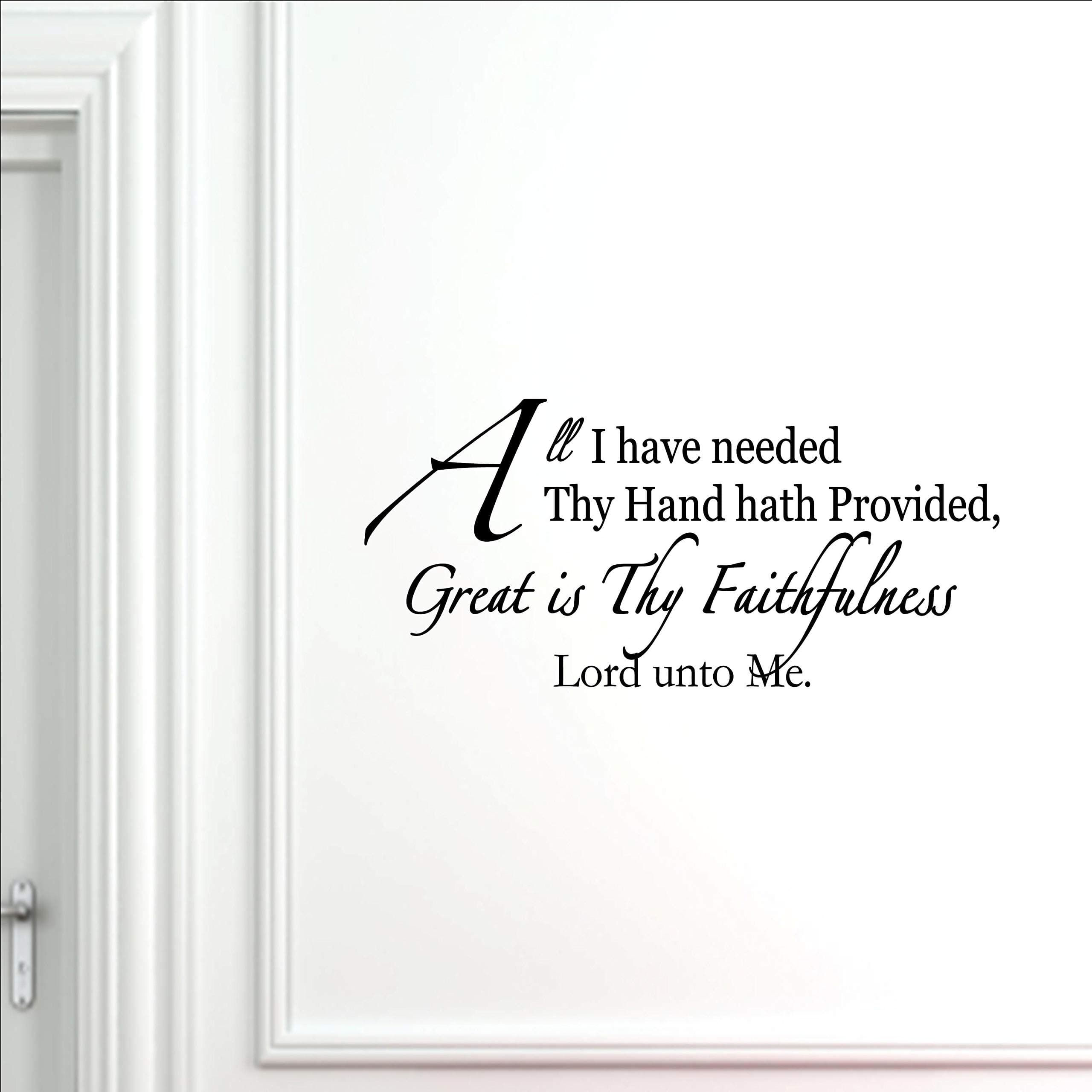 All I Have Needed Thy Hand Hath PROVIDED, Great is Thy Faithfulness Lord Unto 0005