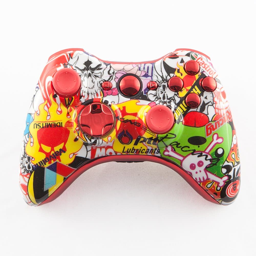 Sticker Bomb Xbox 360 Controller Parts Kit