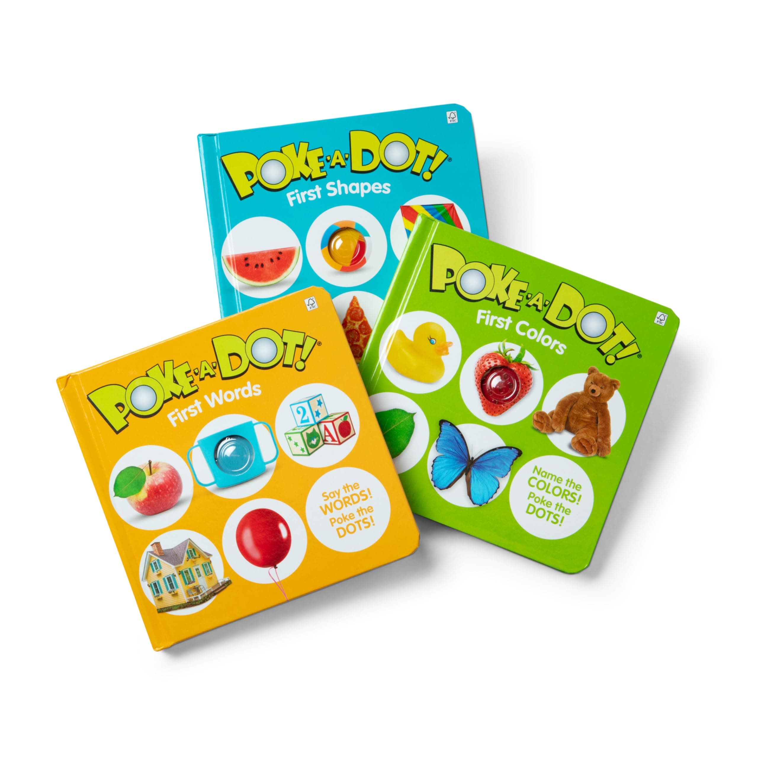 Melissa & Doug Poke-a-Dot Book Bundle: First Words, First Colors & Shapes (Amazon Only)