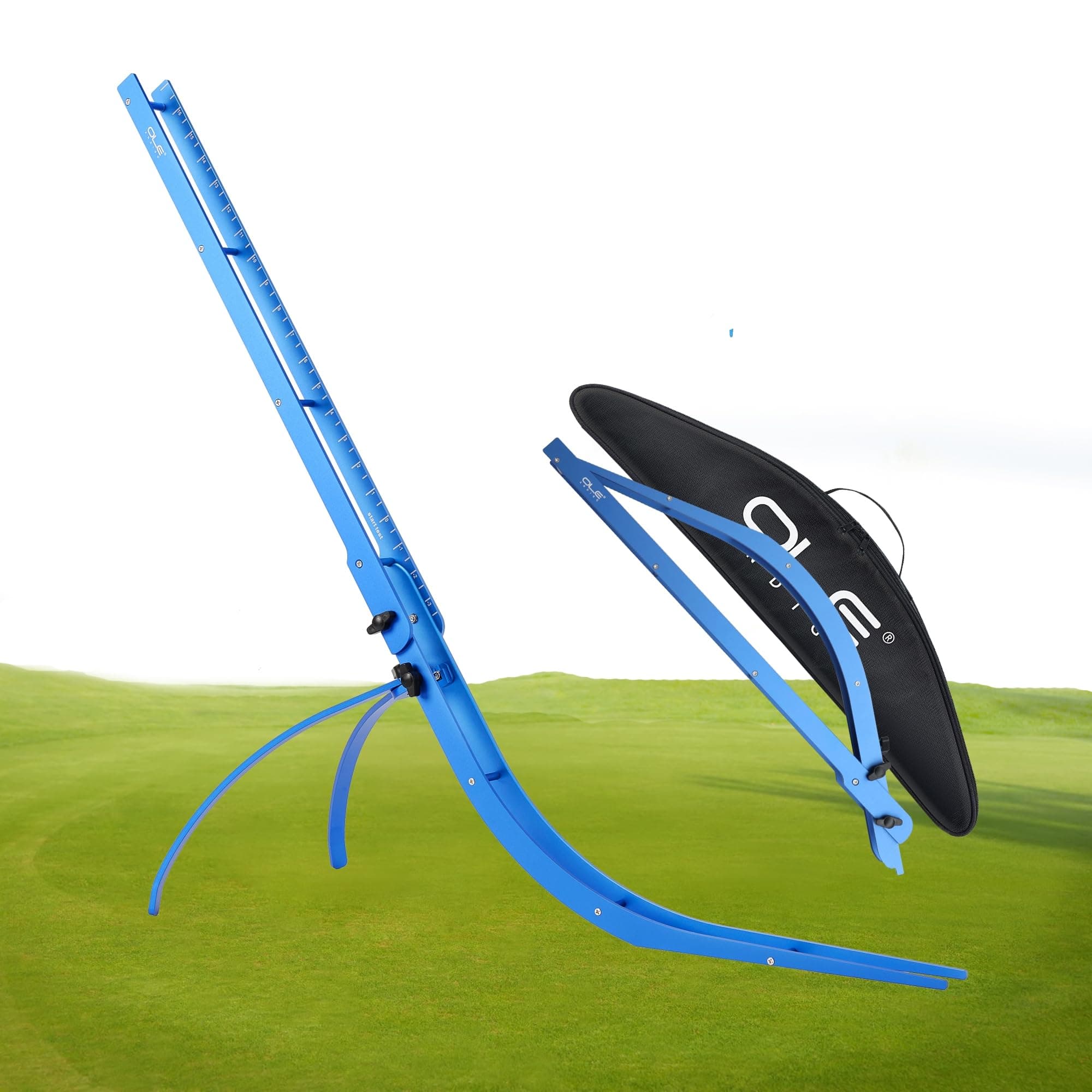 Golf Green Reading Tool - Foldable Putting Trainer with Green Track Reading and Speed Measurement, Visualization and Instant Feedback