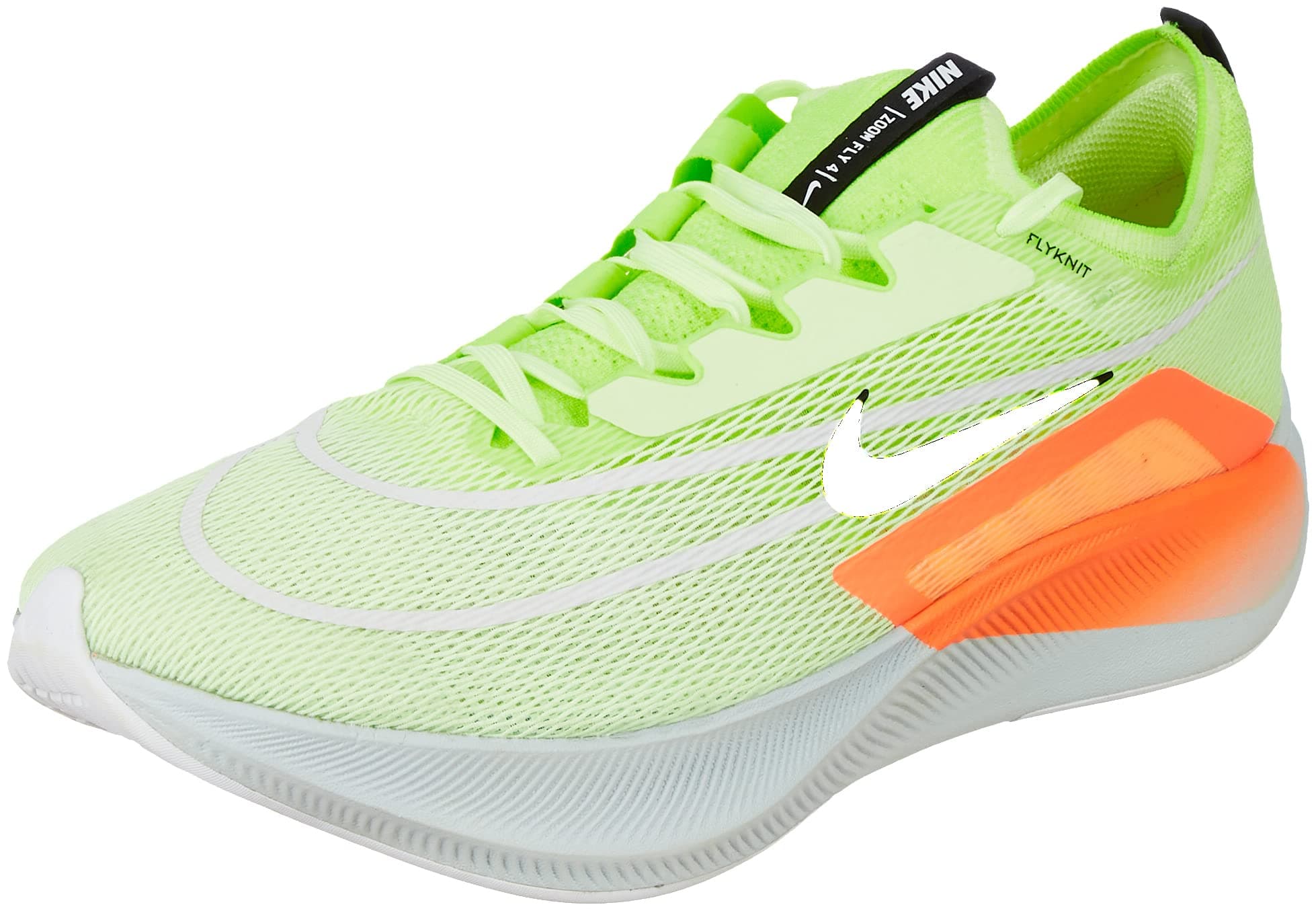 Nike Men's Zoom Fly 4 Barely Black-Hyper Orange-Volt Low TOP (CT2392-700)