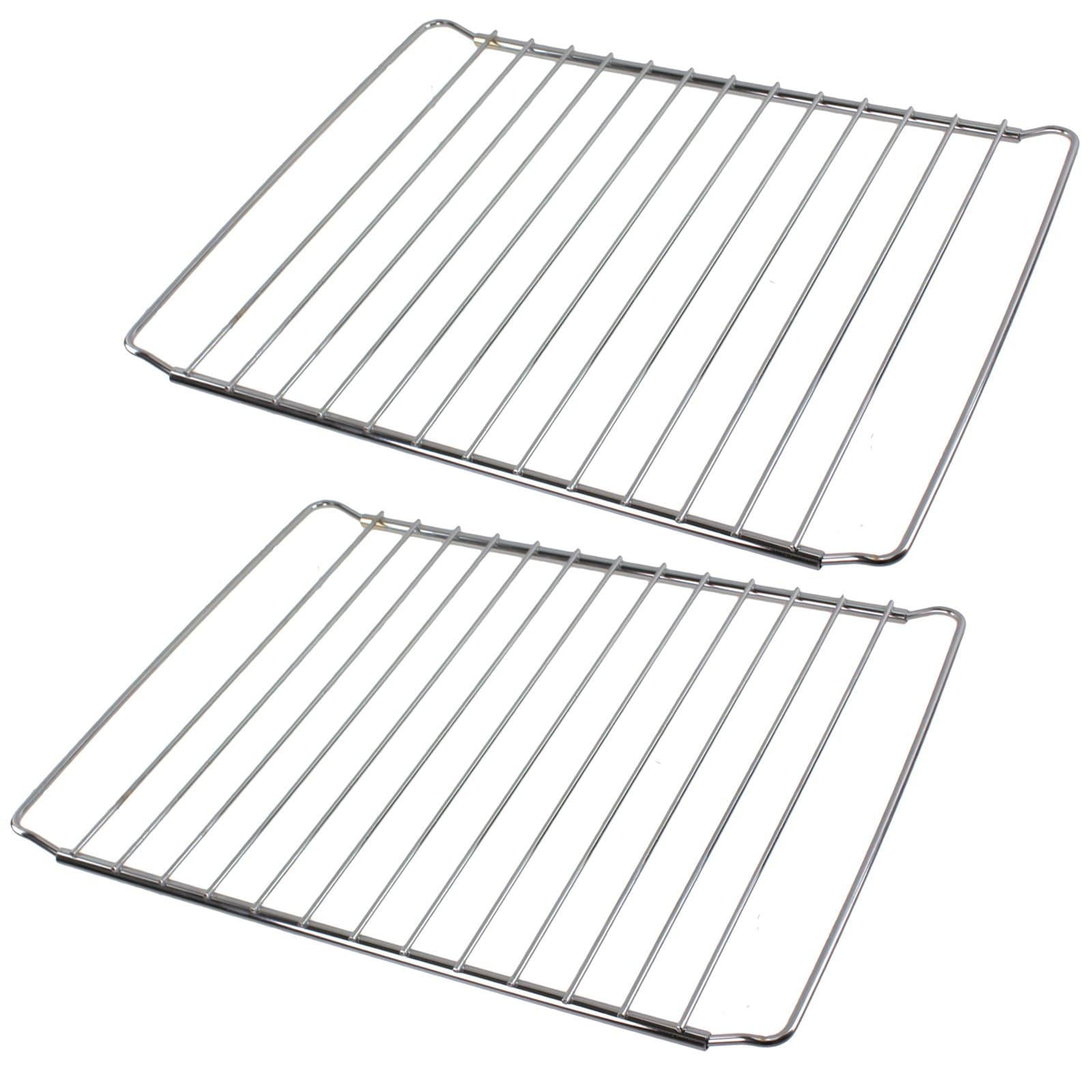 SPARES2GO Chrome Adjustable Width Shelf for Indesit Oven Cooker (Pack of 2, 310 x 345-565mm)