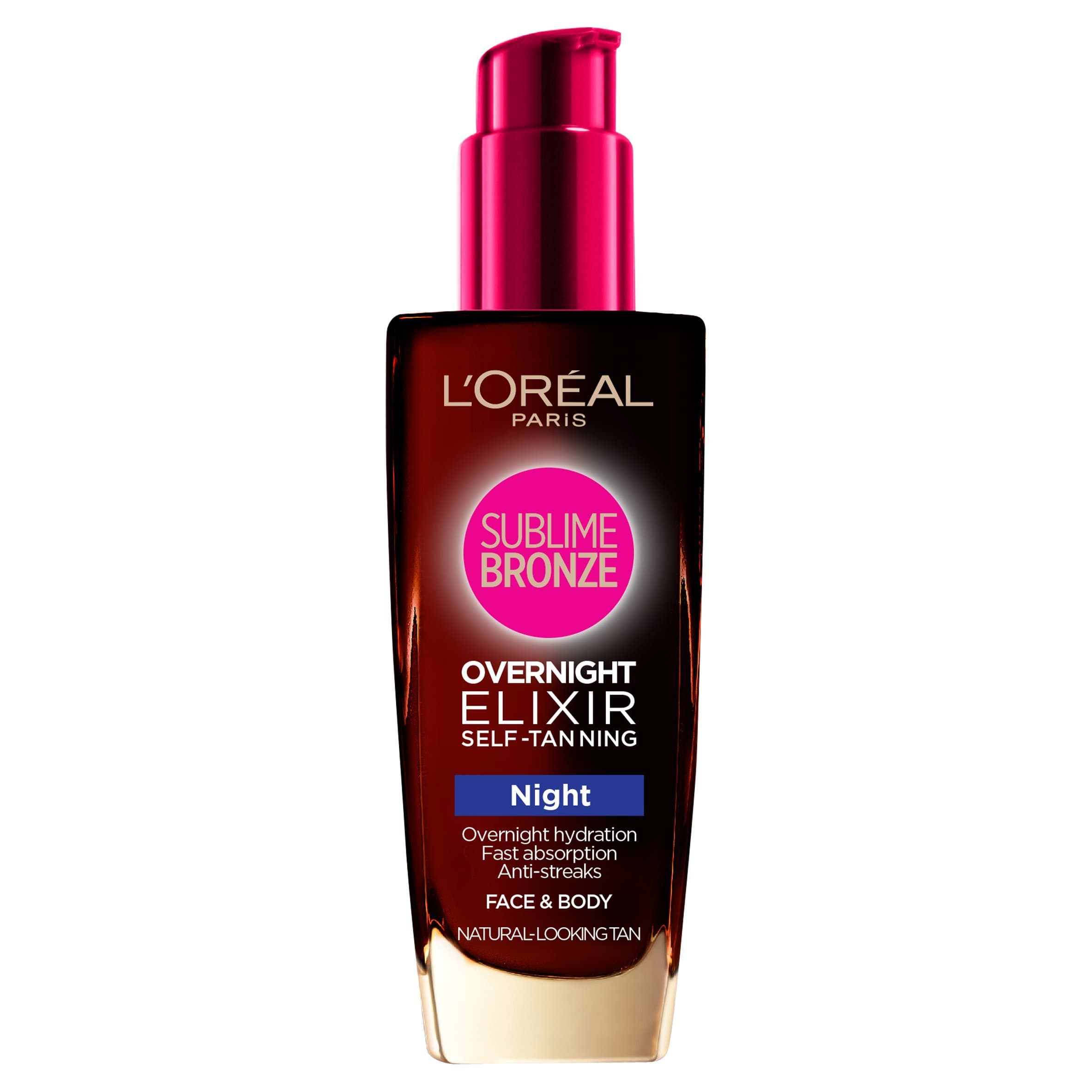 L'Oreal Paris Sublime Bronze Overnight Elixir Self Tan, 100 ml