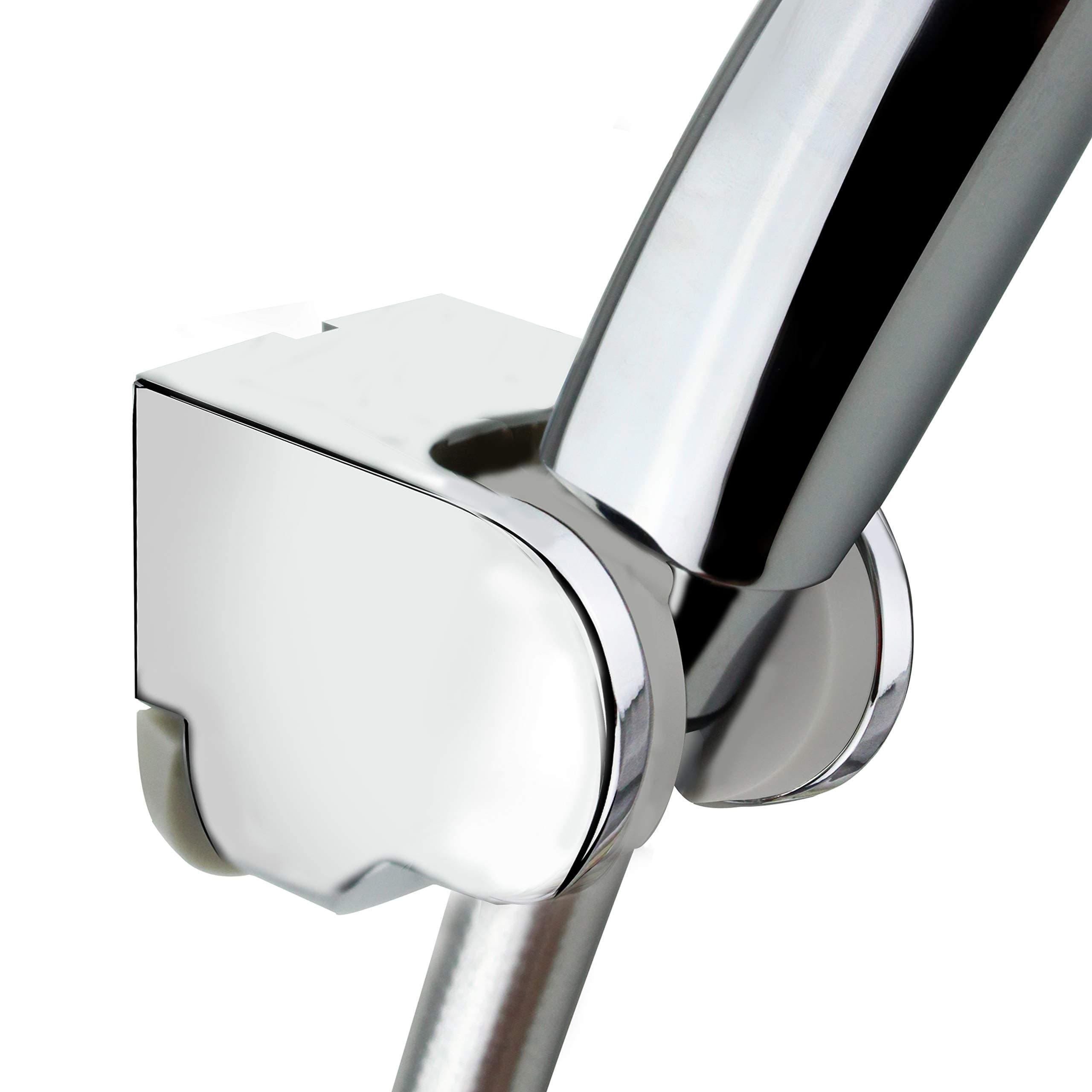 PIH Wall Mounted Bracket for Handheld shower head, Adjustable Holder Design to Meet Any Space Bathroom Showering Spraying Angle, Chrome