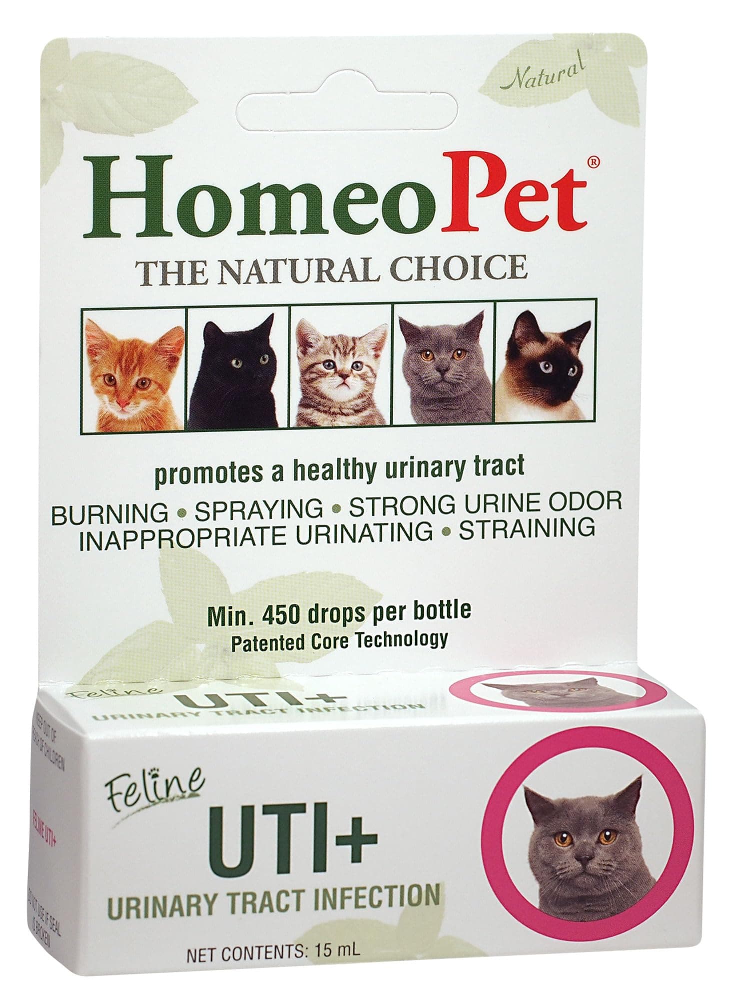 Feline UTI Plus Urinary-Tract Relief, Urinary-Tract Support for Cats, 15 Milliliters