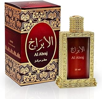 AL ABRAJ Concentrated Perfume Oils for Women & Men 25ML (0.8 OZ) Enjoy Long Lasting Fragrance Oil, Indulge In The Serenity Of Our Exquisite Arabian Perfume Oil Perfect For Any Occassion