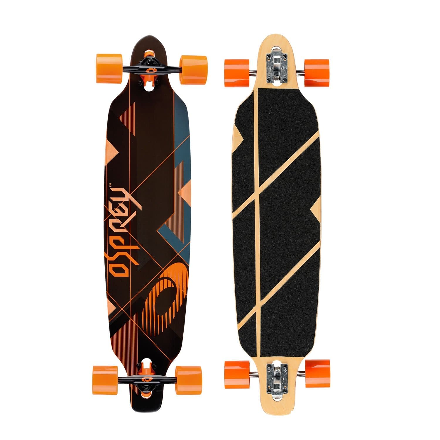 Osprey Twin Tip Longboards, Complete Skateboard- Multiple Styles