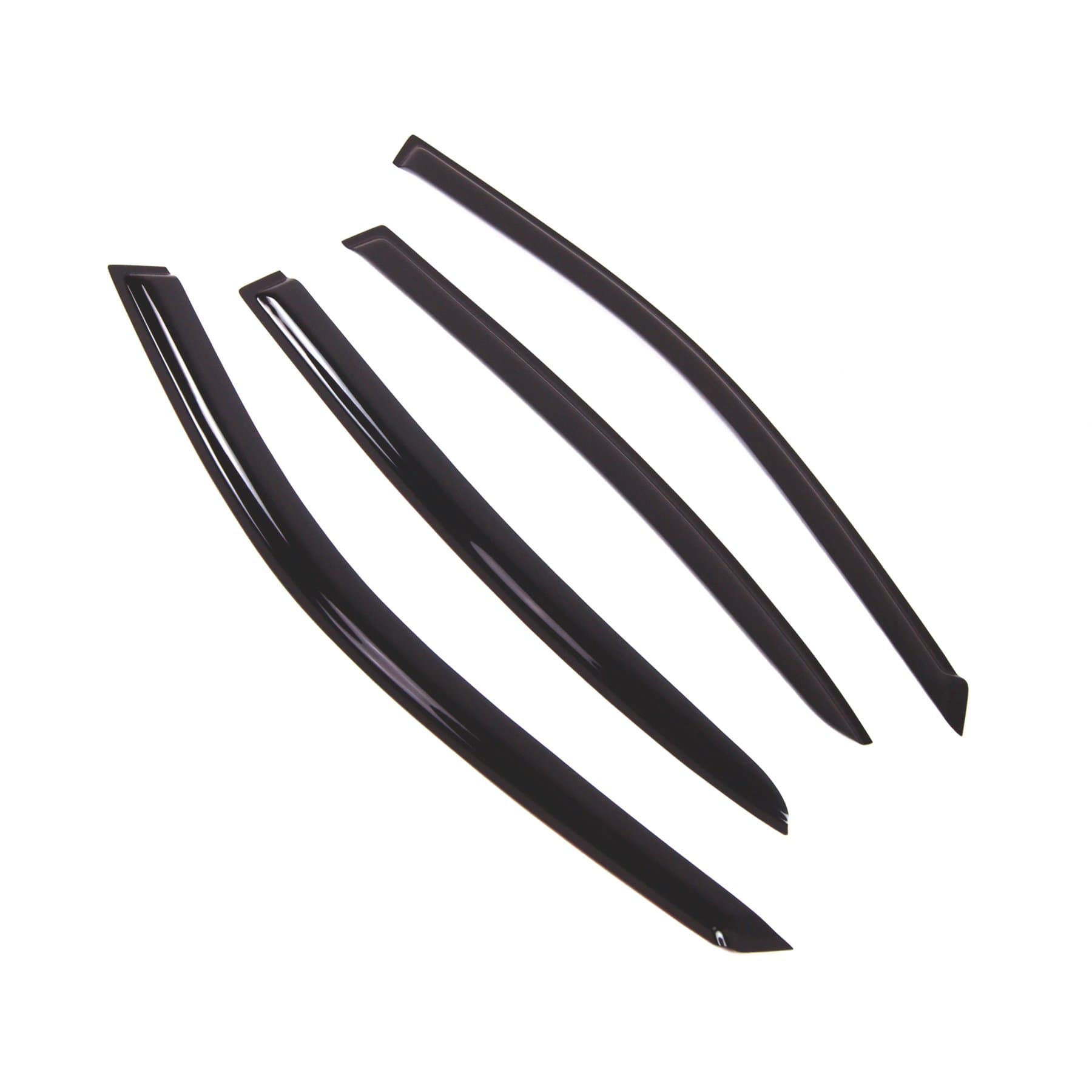 WD2-559 Dark Smoke 4 Pcs Set Window Visor (Outside Mount) Deflector Rain Guard Compatible with 1998-2005 Lexus GS300 GS400