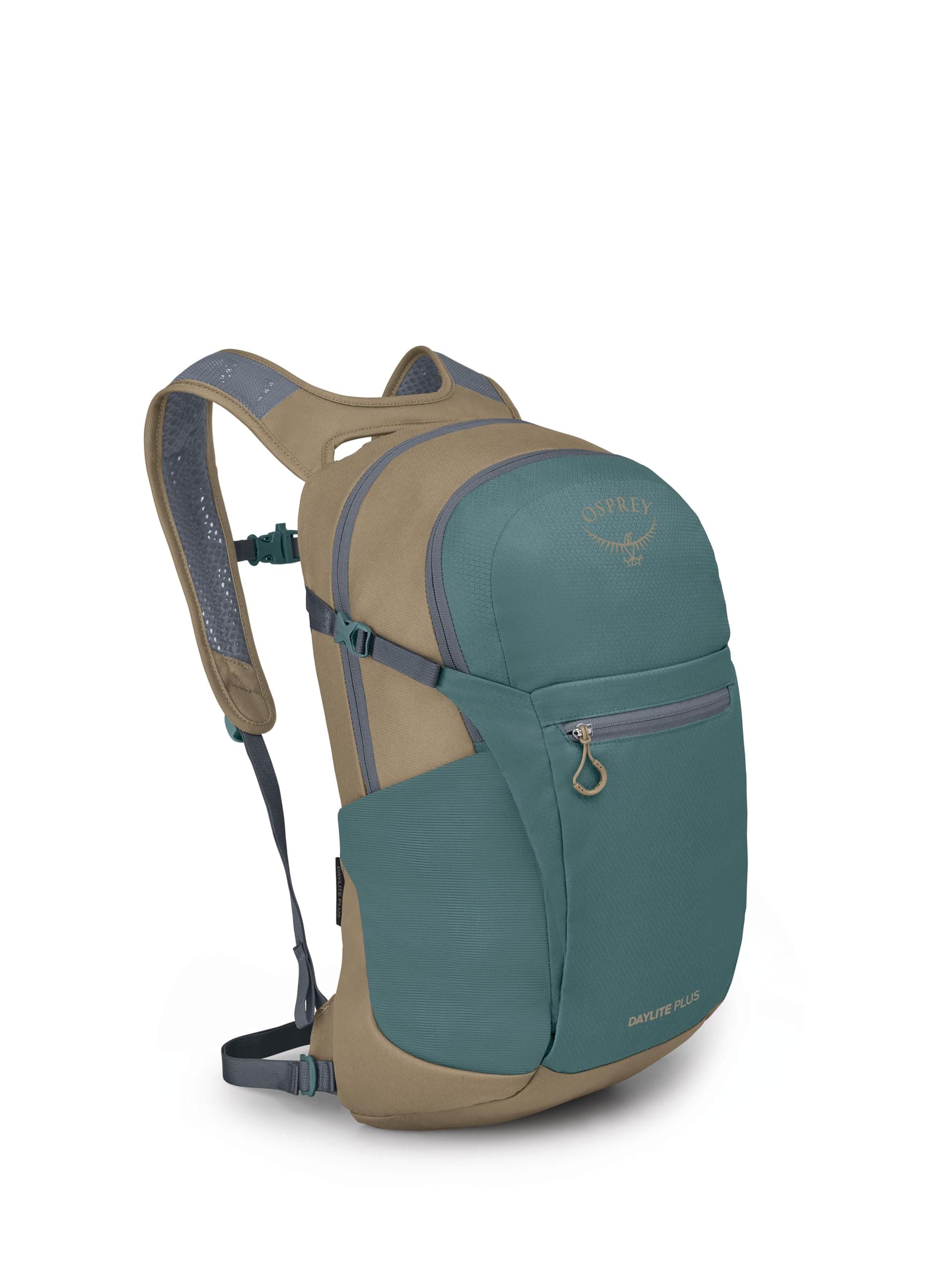 Osprey Daylite Plus Commuter Backpack - Lightweight, Everyday Pack with Laptop Sleeve and Water Bottle Pockets - Ideal for Campus, Work, and Travel with Versatile Storage, Cascade Blue/Latte Brown