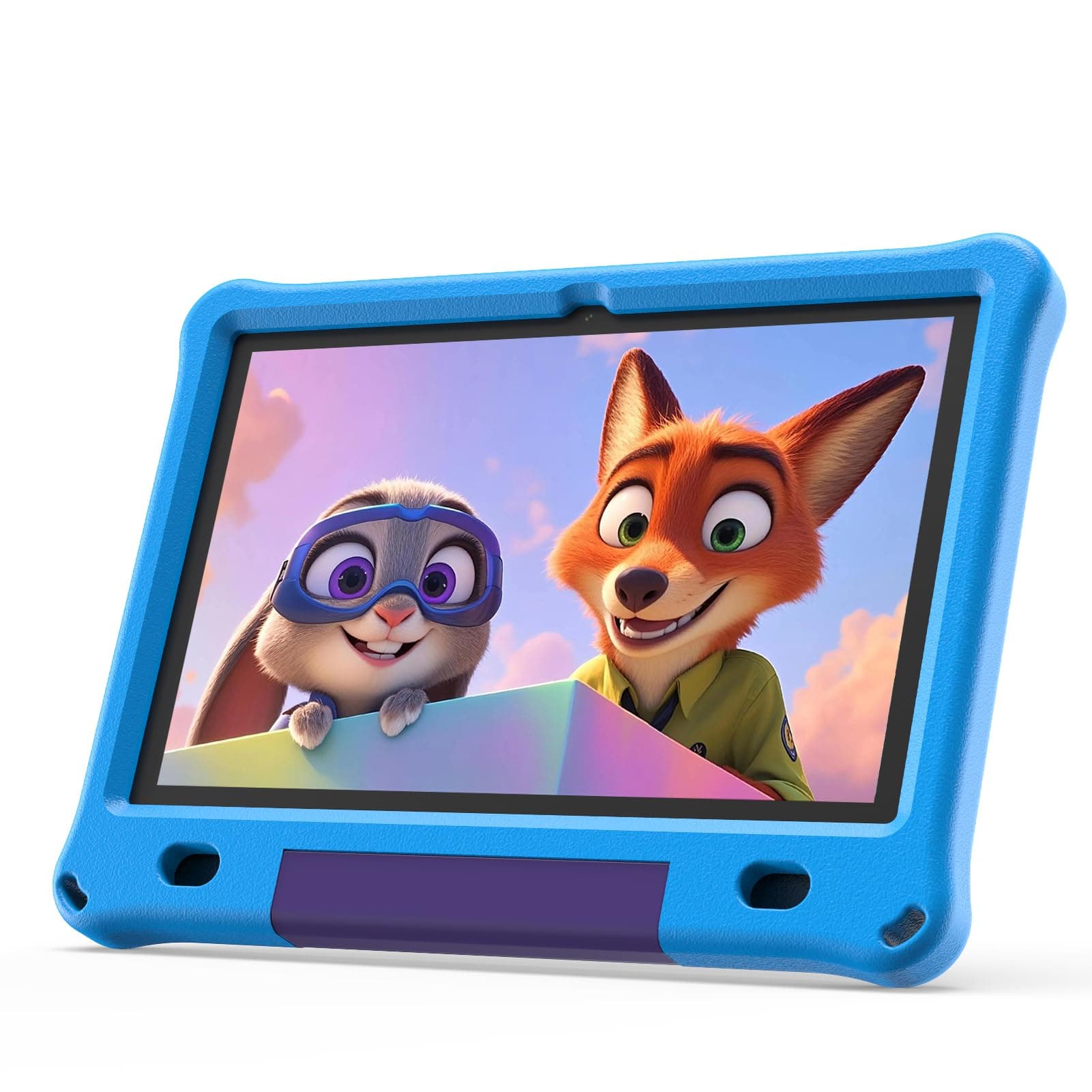 - 10 Inch Kids Tablet with Case, 10'' Android 15 Tablet for Age 3-12, 6GB RAM 64GB ROM, Parental Control, Educational Games Pre-Installed, Dual Camera, 6000mAh, Bluetooth (Blue)