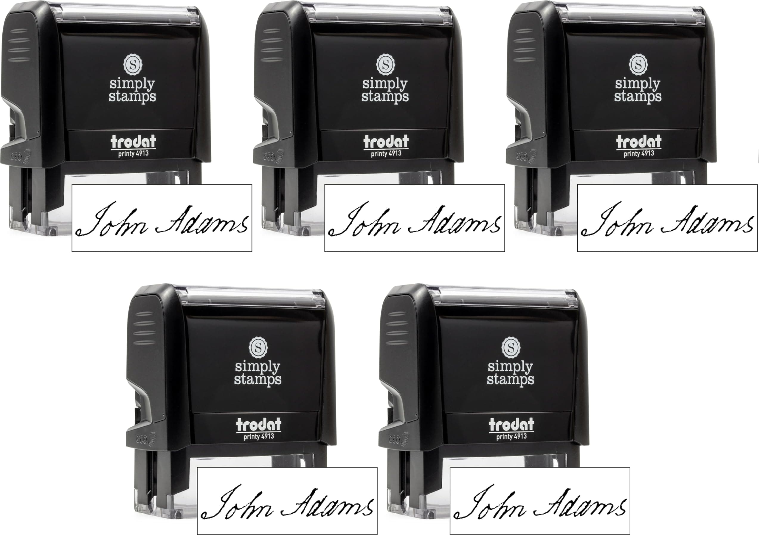 904 Custom Custom Signature Stamp - Personalized Insignia - Self-Inking - Medium, Black