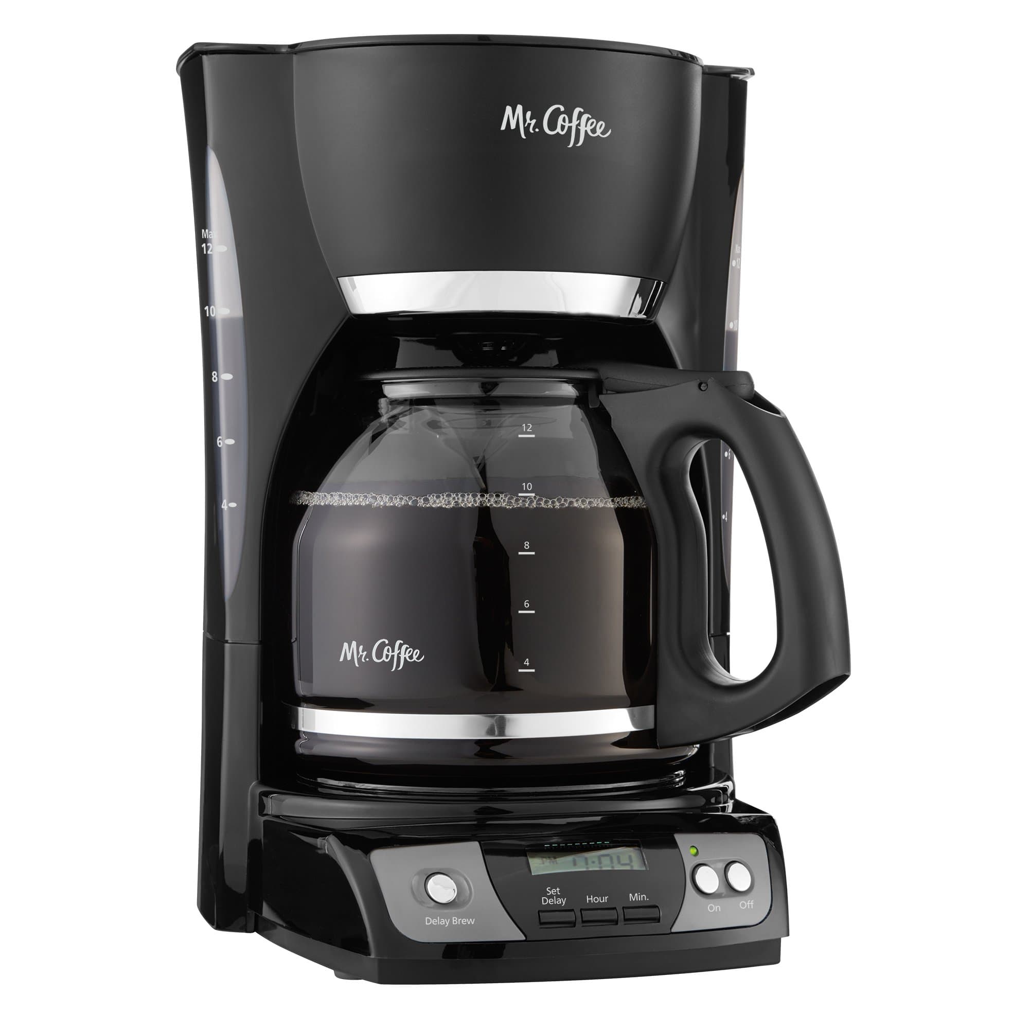 Black : Mr. Coffee CGX23 12-Cup Programmable Coffeemaker, Black