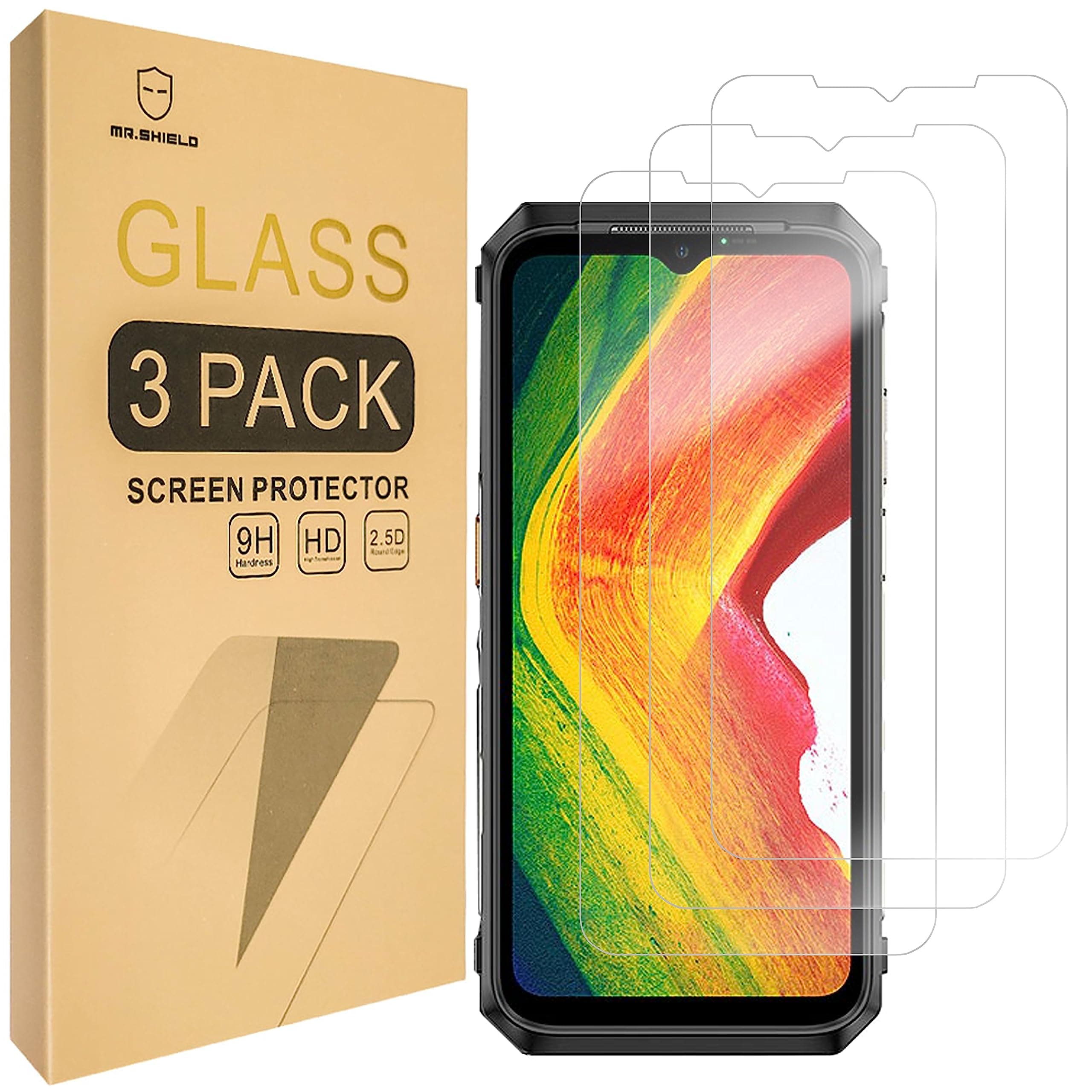 Screen Protector compatible with Ulefone Power Armor 18 5G / Power Armor 18T 5G [Tempered Glass] [3-PACK] [Japan Glass with 9H Hardness]