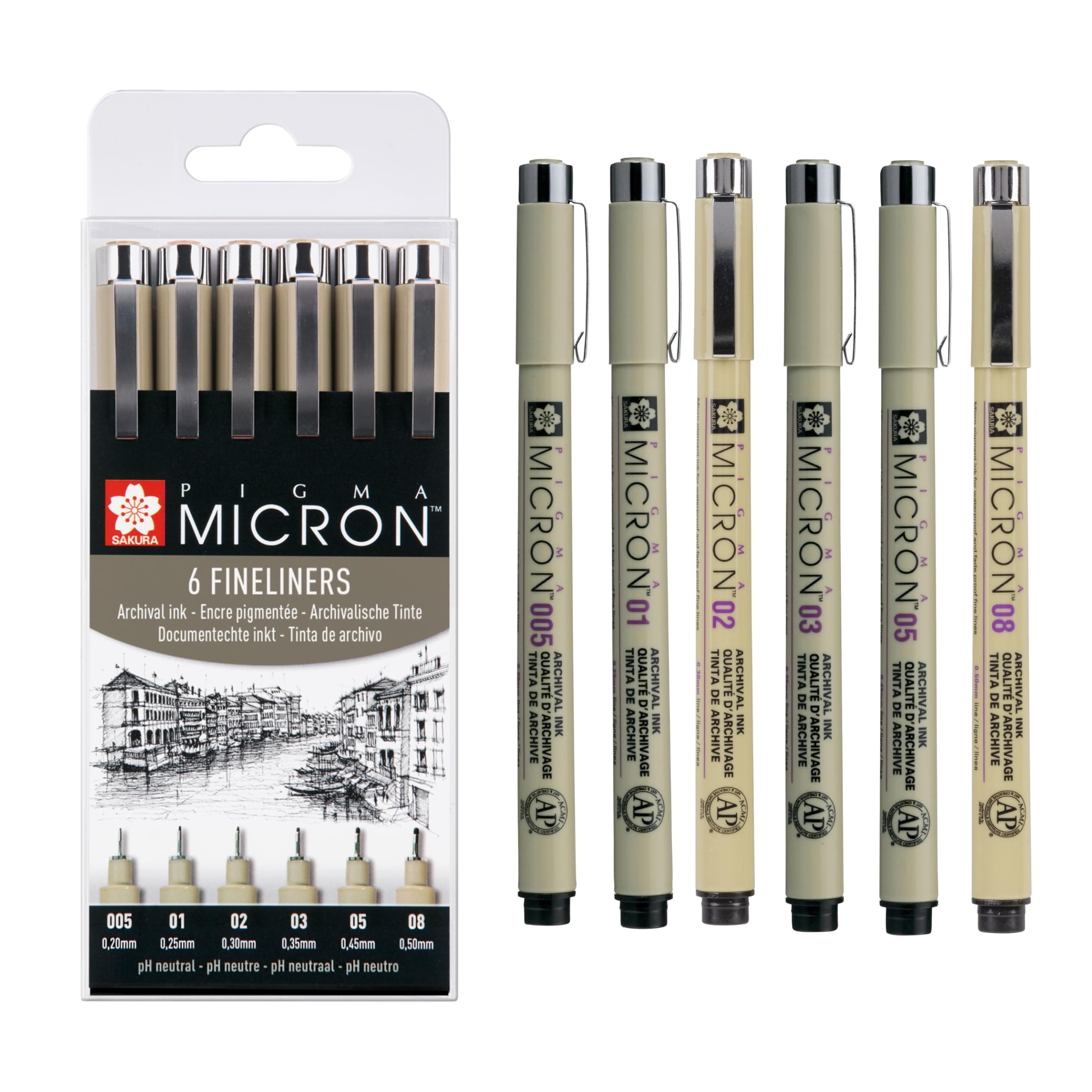 Pigma Sakura Micron Wallet - 6 - Black