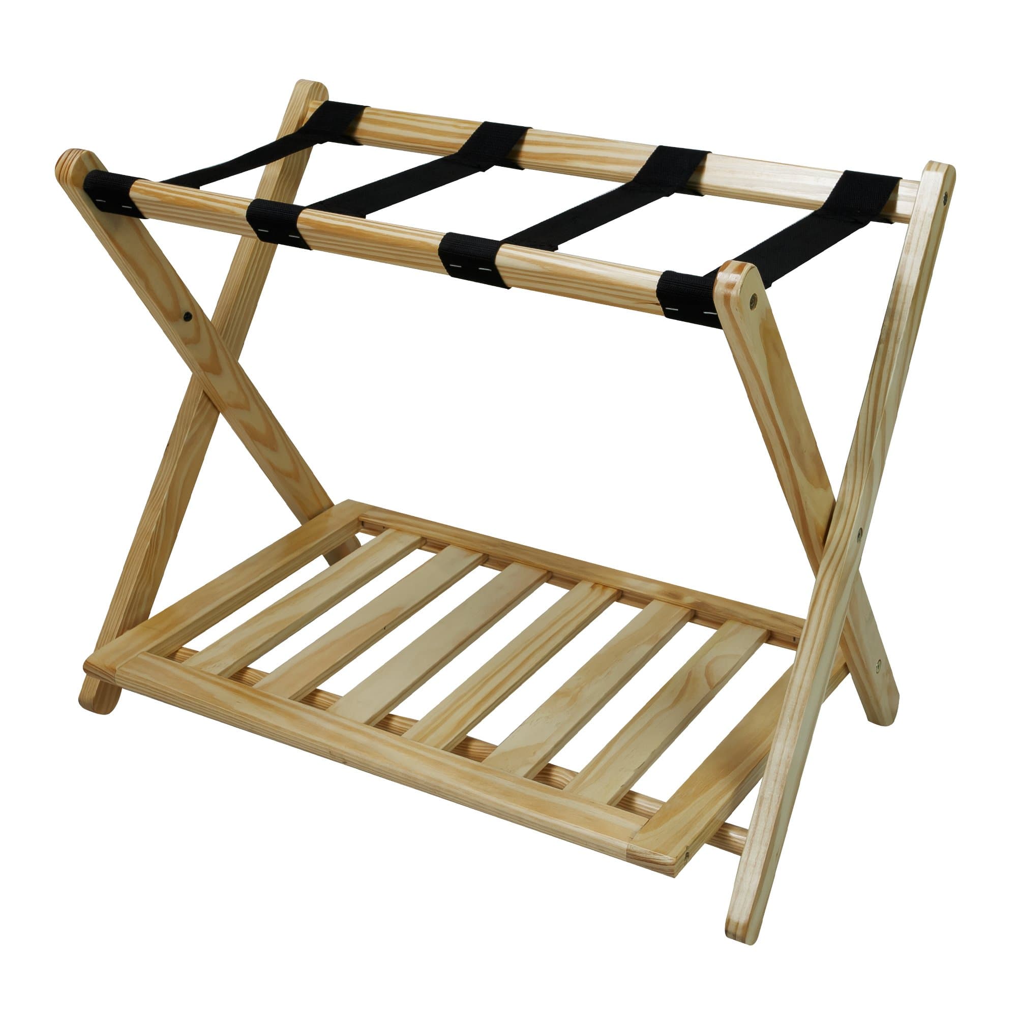 Casual Home Luggage Rack with Shelf