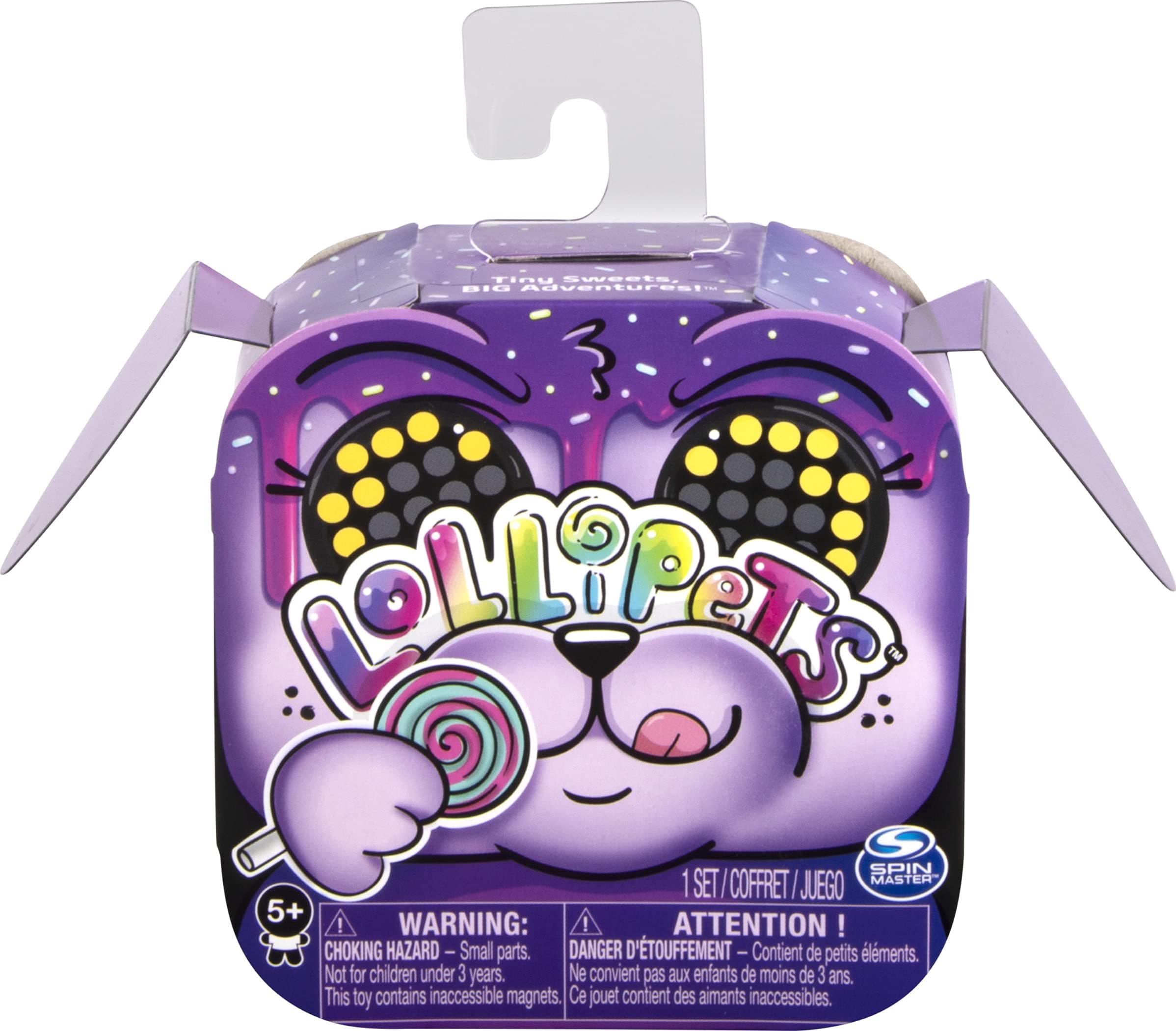 Lollipets Single Pack, Mini Interactive Collectible Pet with Candy-shaped Accessory, for Ages 5 and Up (Style May Vary)