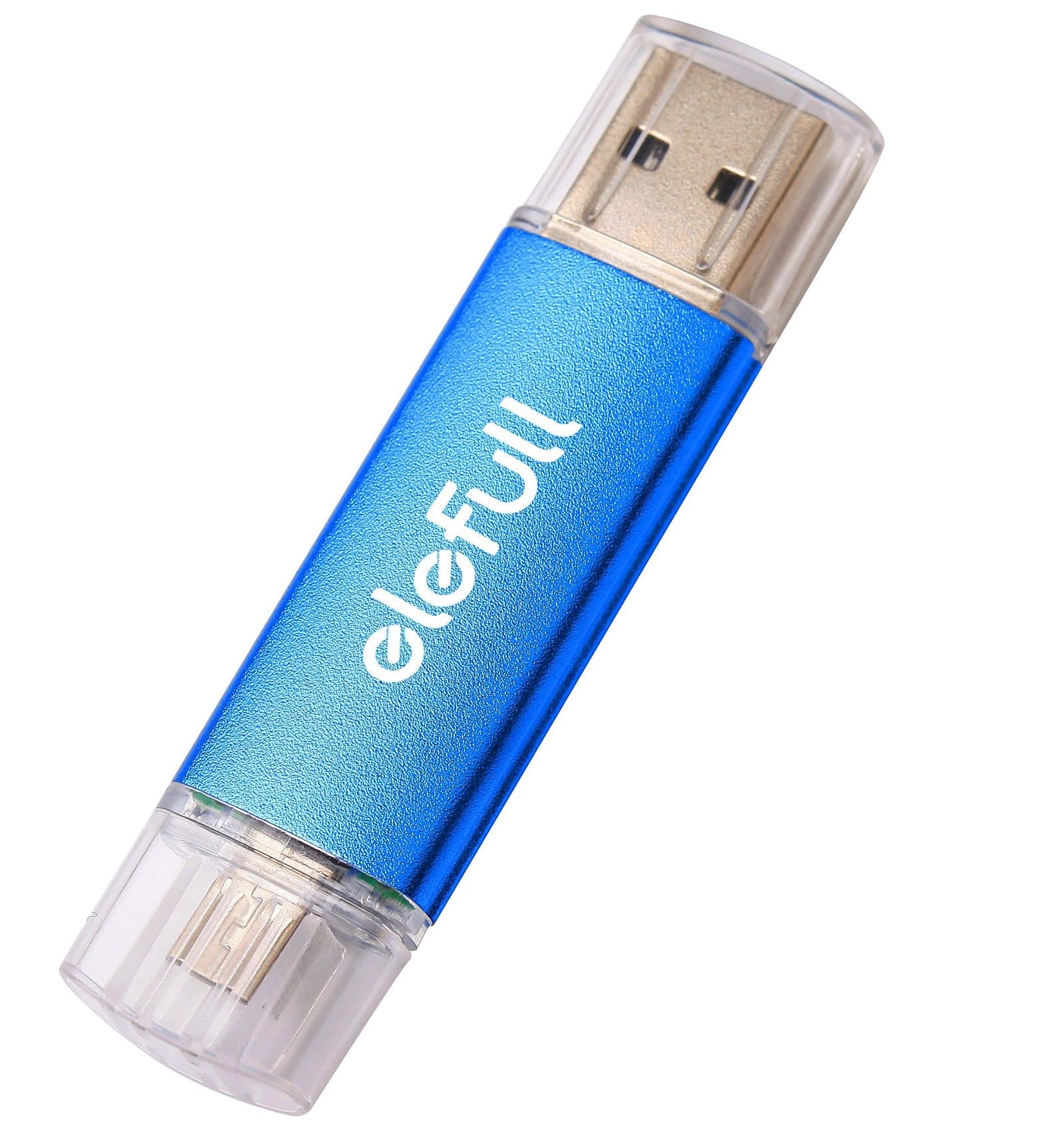 2 in 1 OTG/Micro USB Flash Drive 8GB 2.0 for Android Smart Cell Phone Tablet PC TV DVD Car Player (8GB Blue)