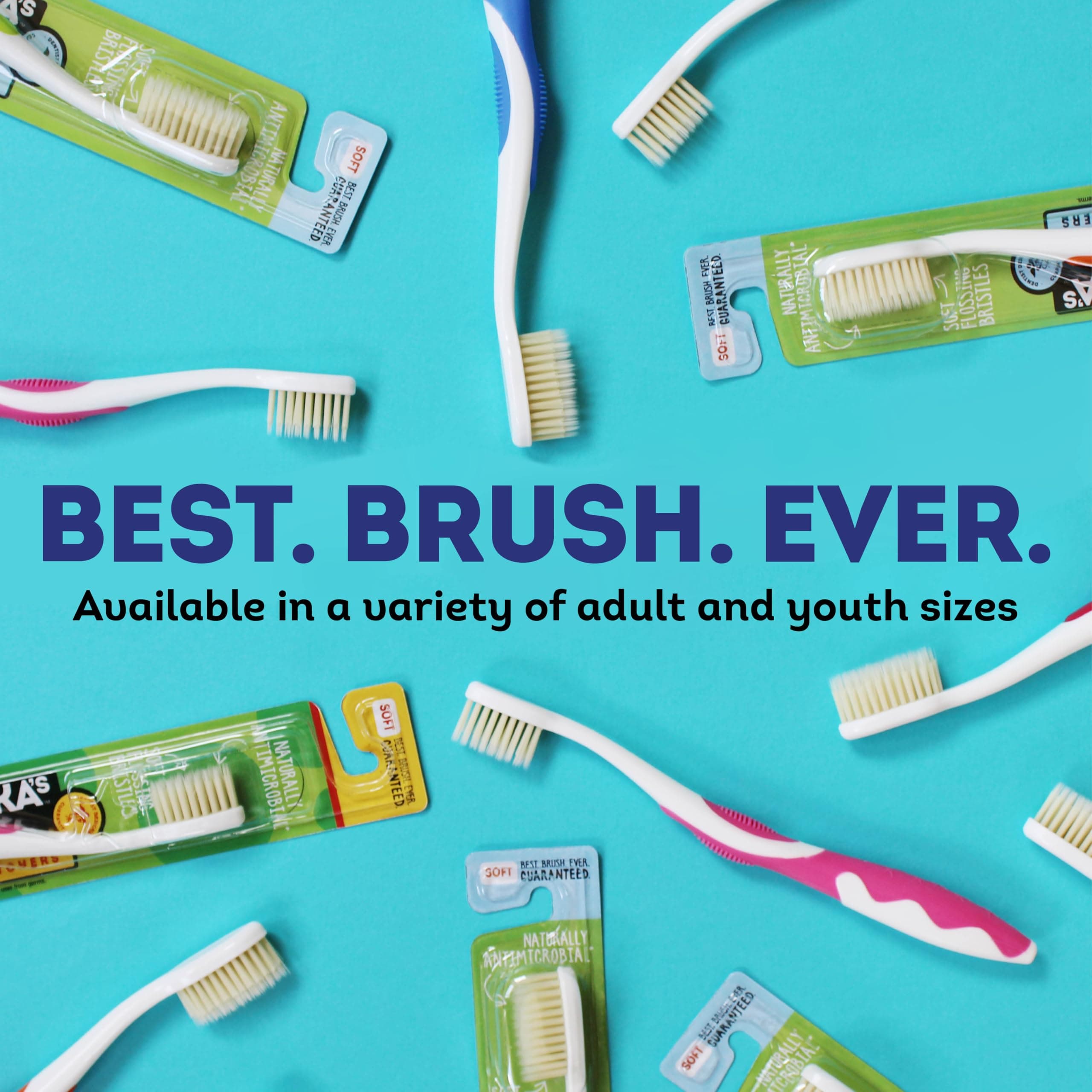 Toothbrush for Kids Pink 4 Pack