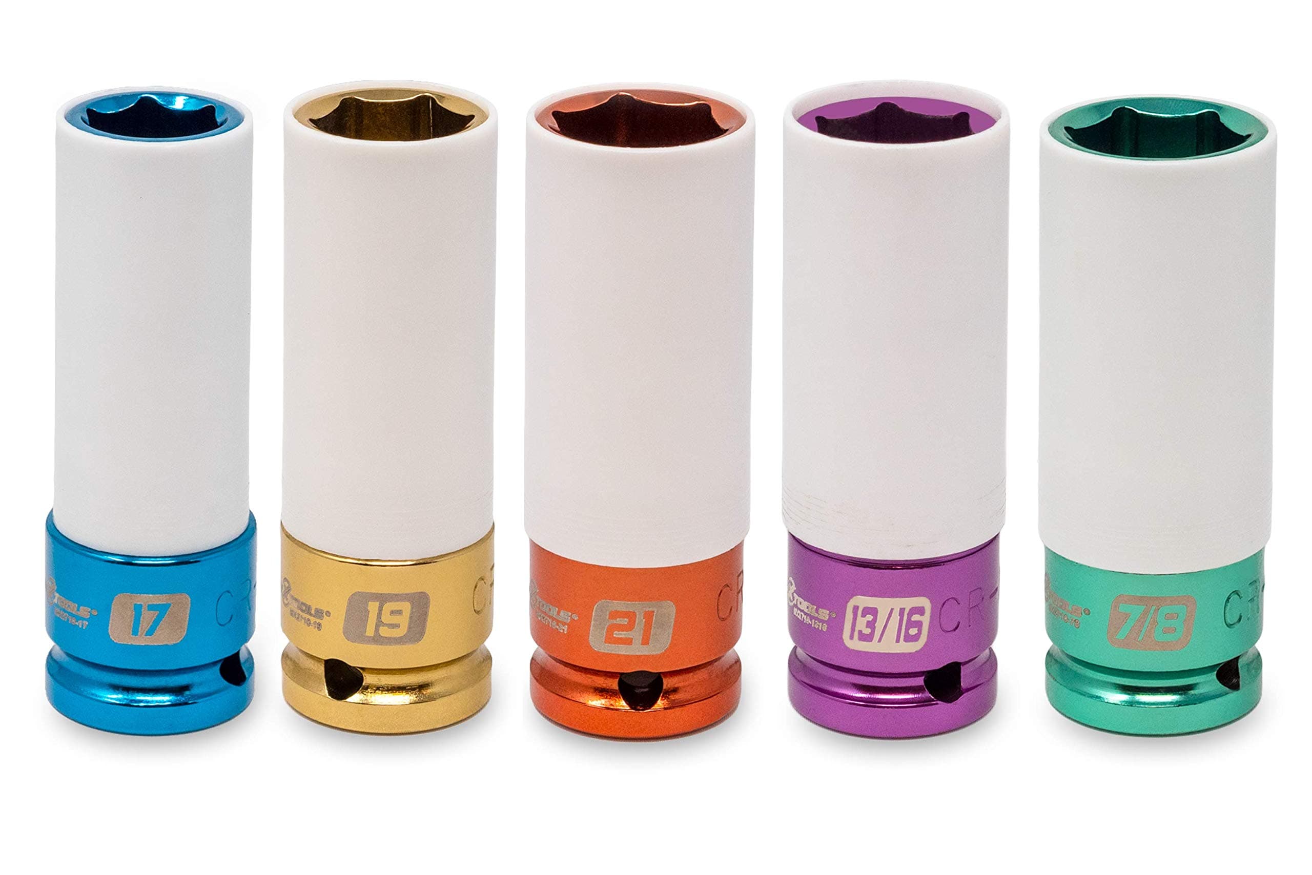 Motivx Tools Lug Nut Socket Set (5pc Metric & SAE Non-Marring Lug Nut Socket Set)