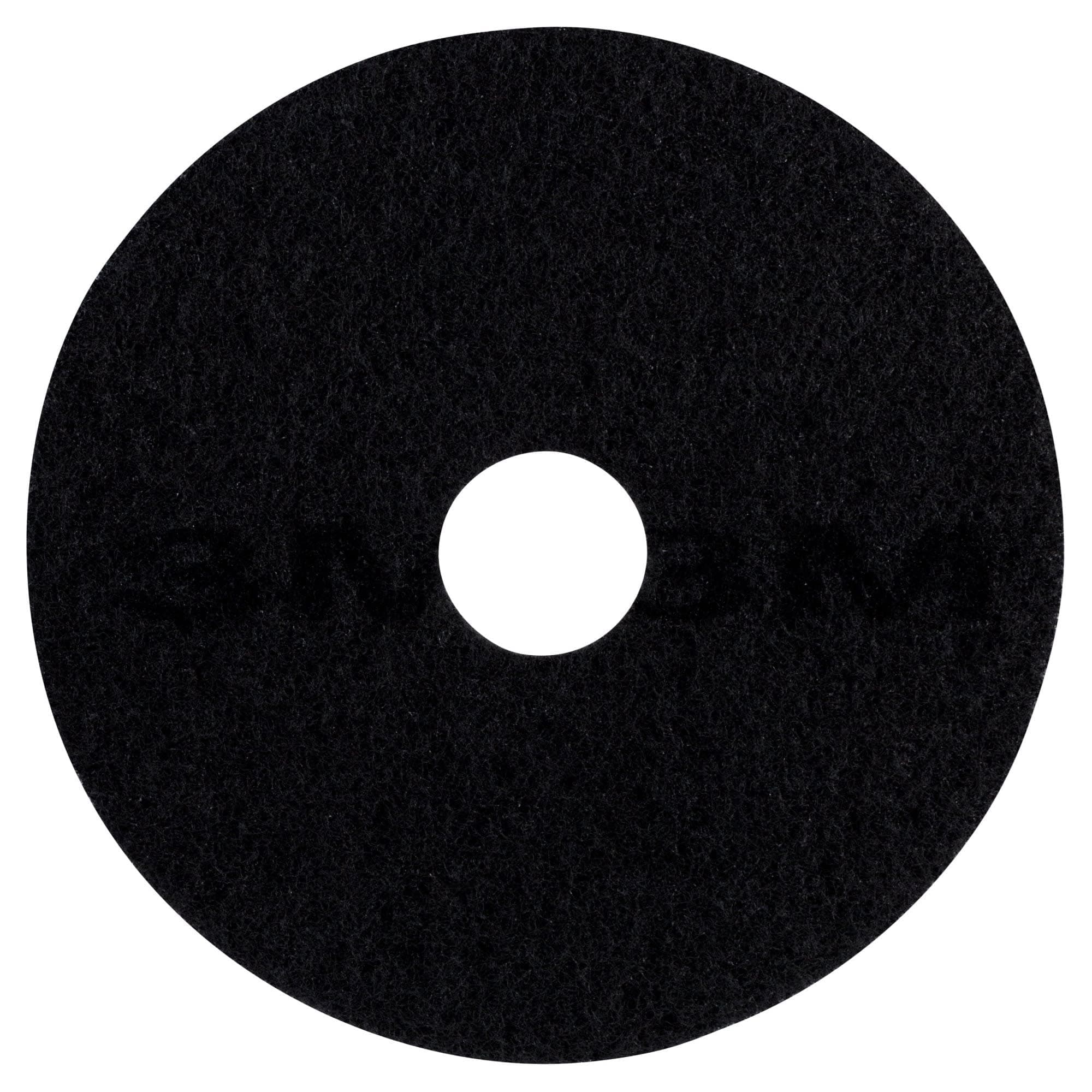 3M Low-Speed Stripper Floor Pad 7200, 19" Diameter, Black (Case of 5)