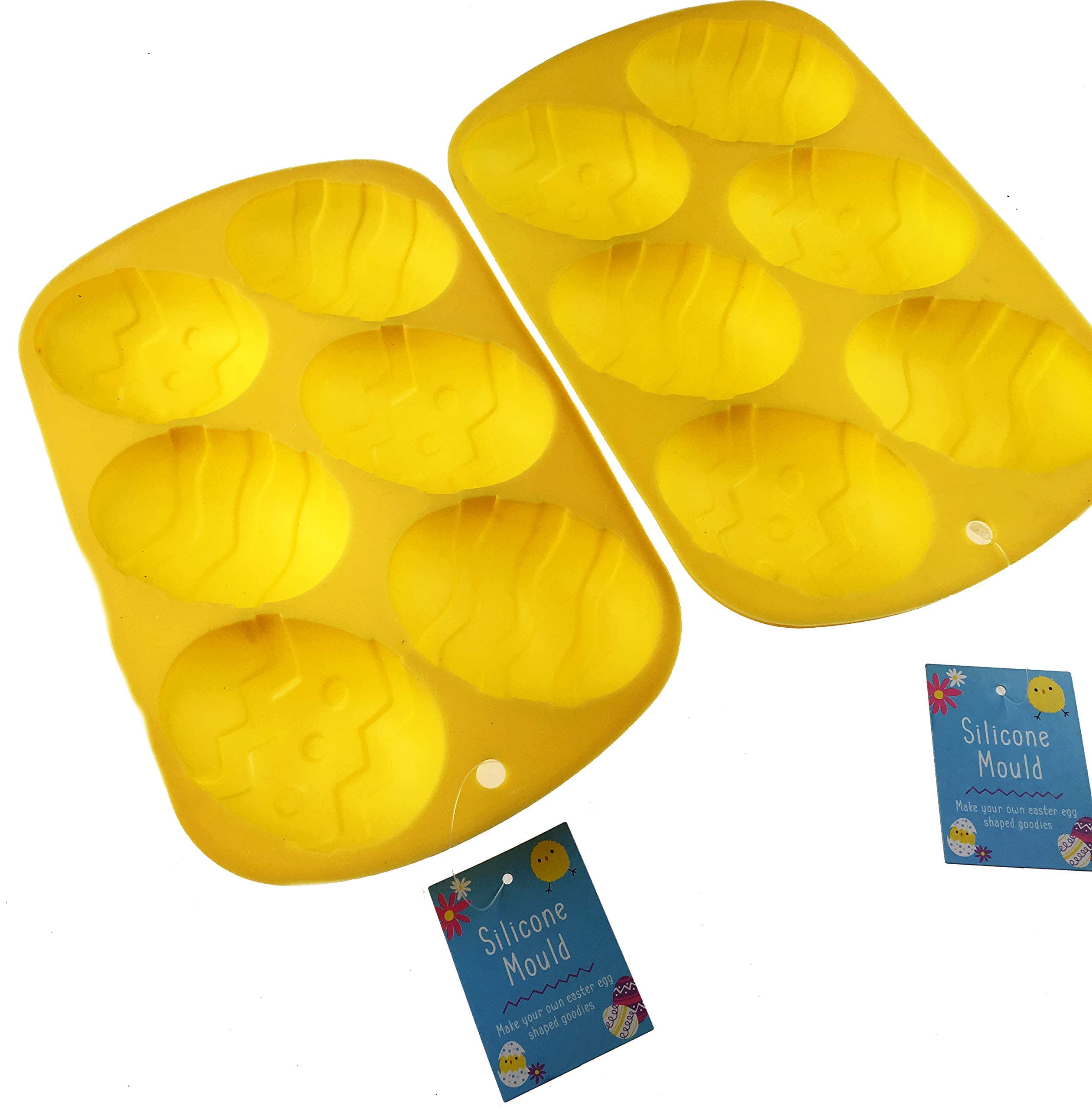 Easter Silicone Large Egg Moulds - Chocolate, Jelly, Ice Cubes! (Set of 2)