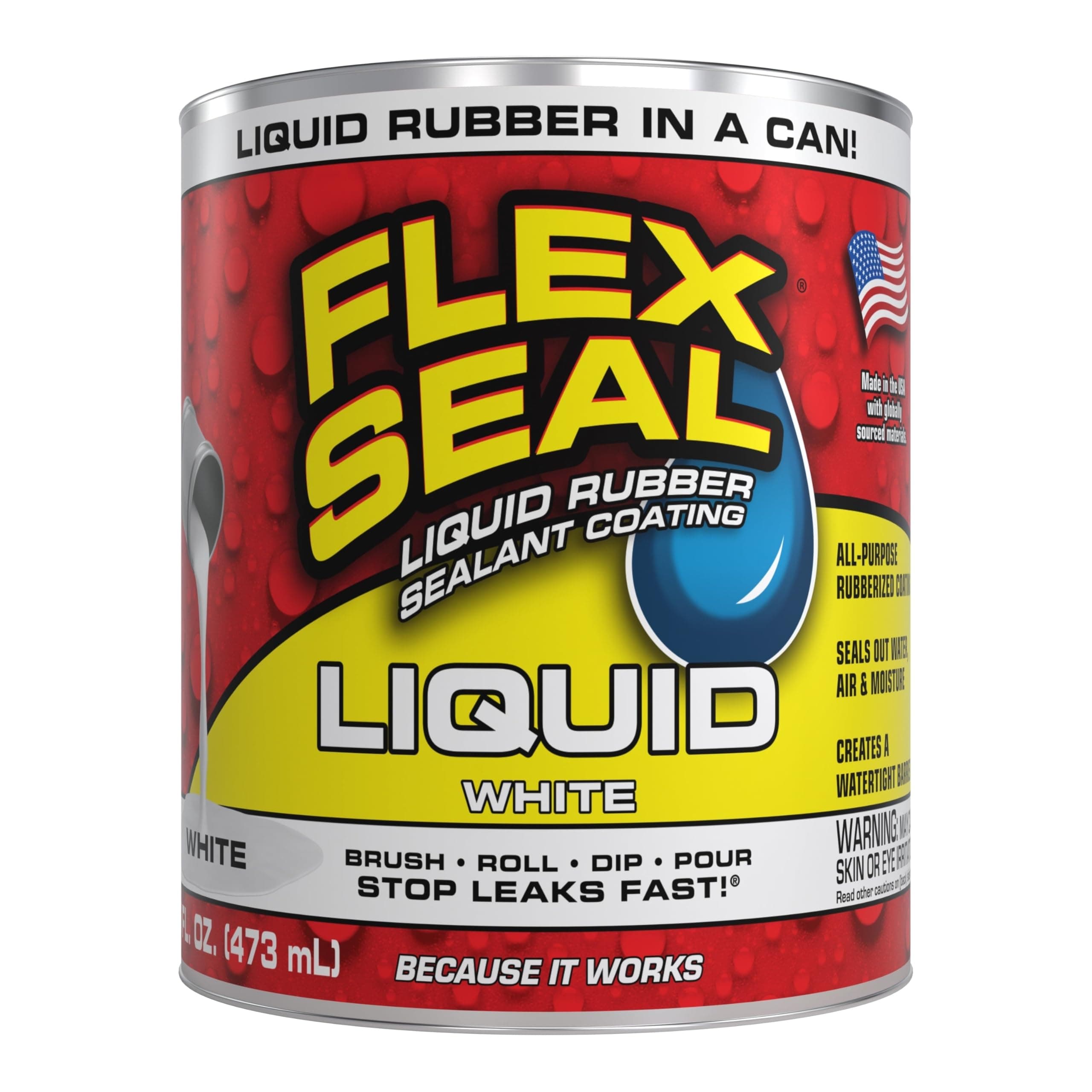 Flex Seal Liquid Large 16 Ounce (White)