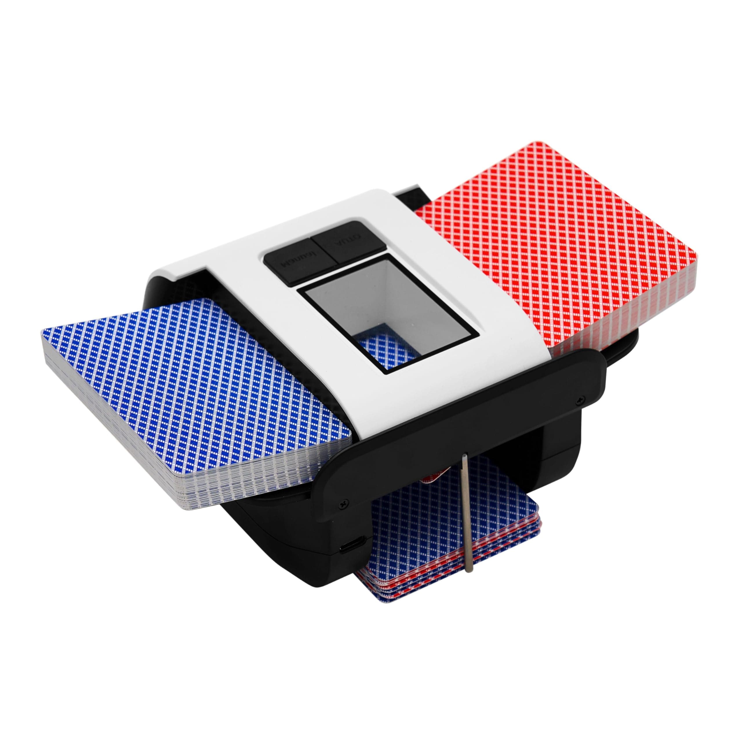 Card Shuffler Machine, Built-in Rechargeable Battery, fully Automatic Shuffling, Automatically Stops When Finishes, Small And Portable, for Poker, UNO And Most of Card Games.
