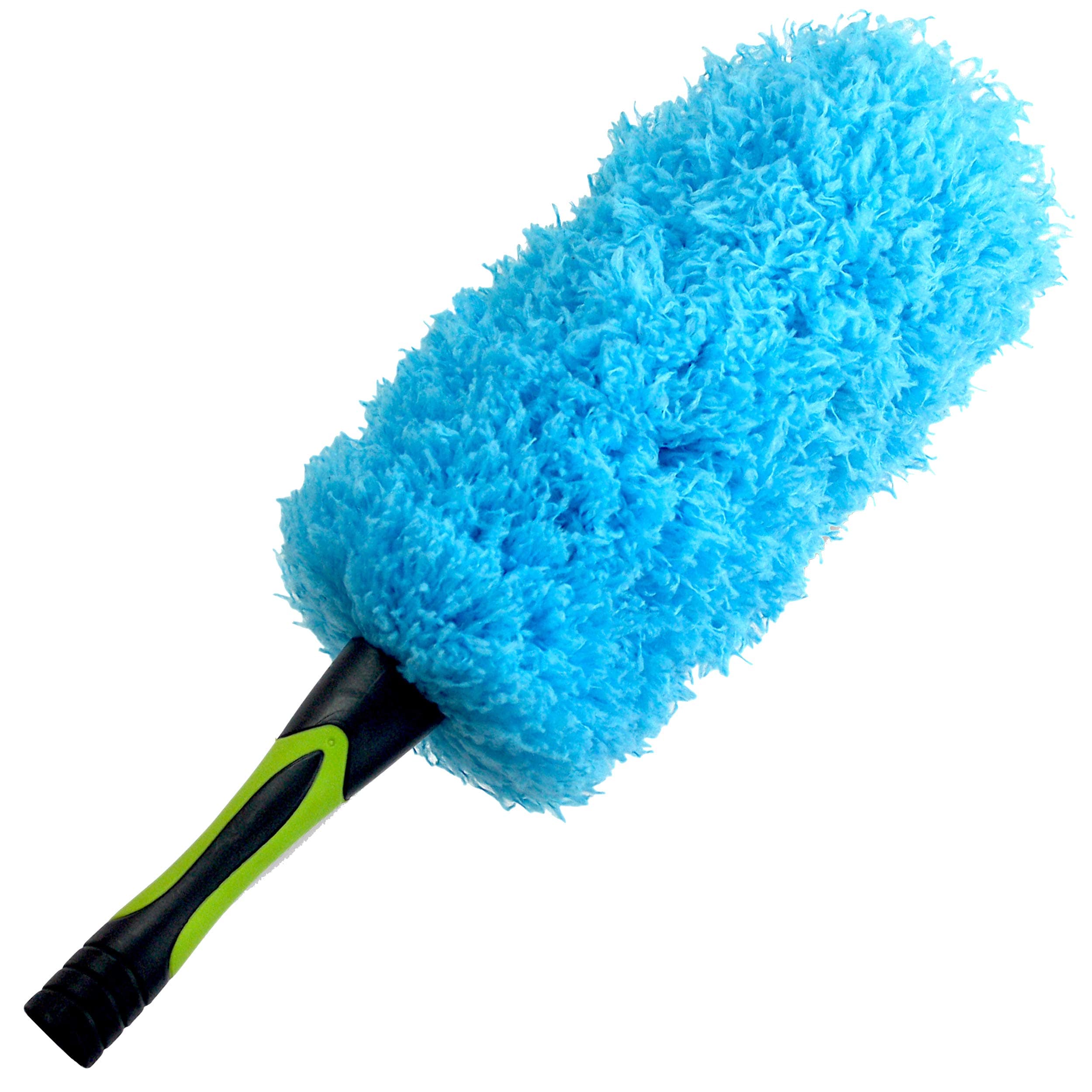EVERSPROUT Flexible Microfiber Feather Duster | 17-inch Brush Head with Hand-Grip | Lightweight, Attracts Dust | Twists onto Standard Acme Threaded Pole | (Duster Attachment Only, No Pole)