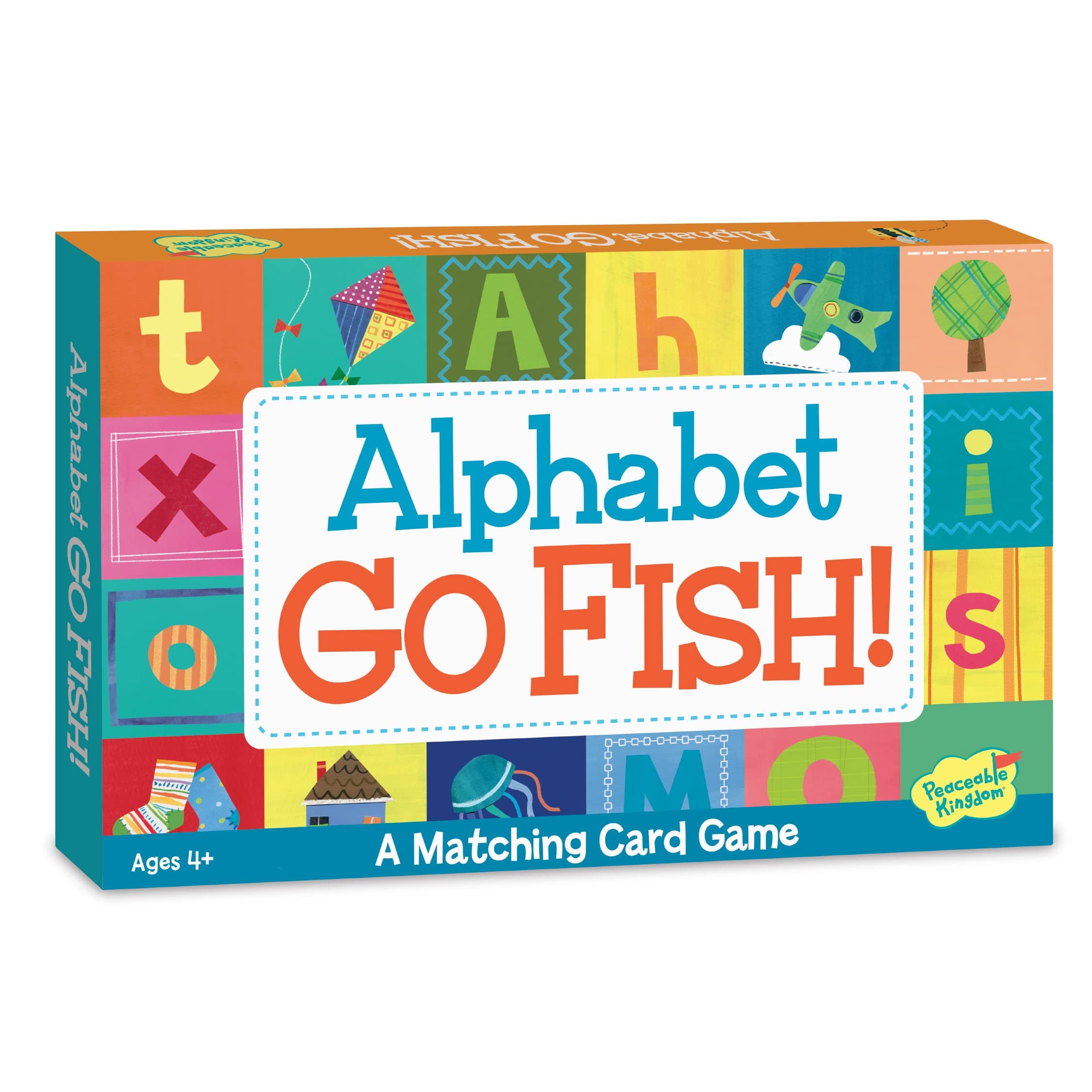 Alphabet Go Fish Letter Matching Card Game with 52 Oversized Cards Card Games for Kids Ages 4+ 2 to 6 Players