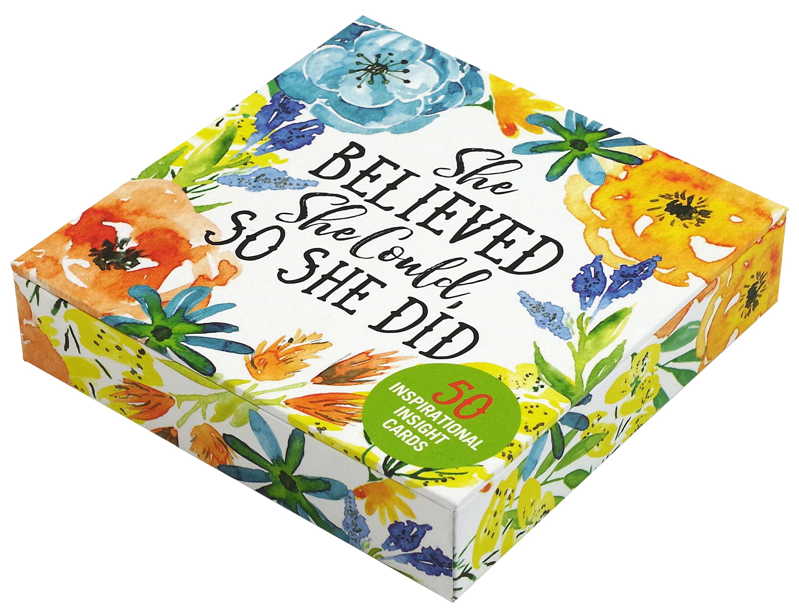 She Believed She Could, So She Did Insight Cards (Deck of 50 inspirational cards)