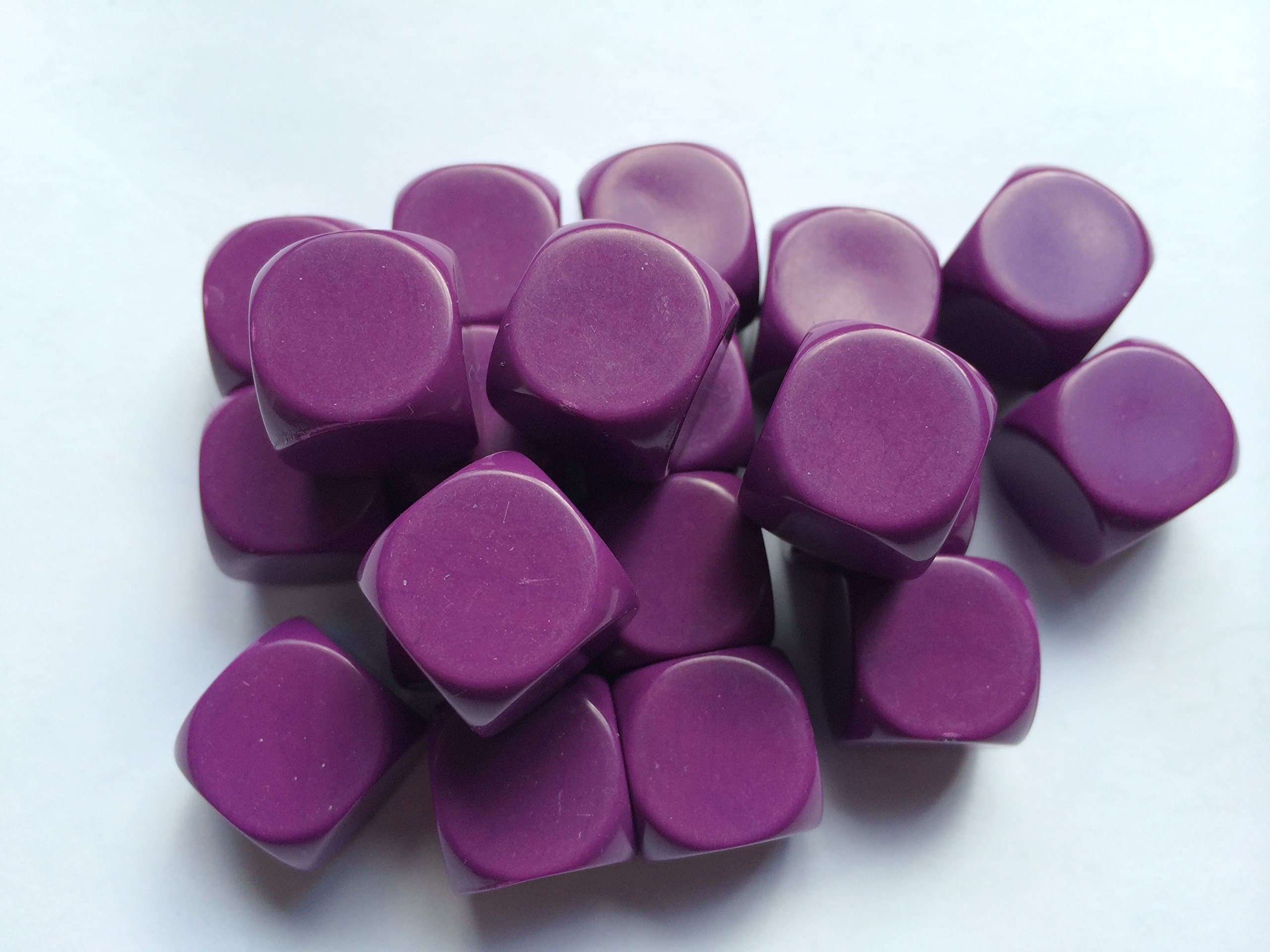 Blank Dice pack of 20 Re-writeable Purple