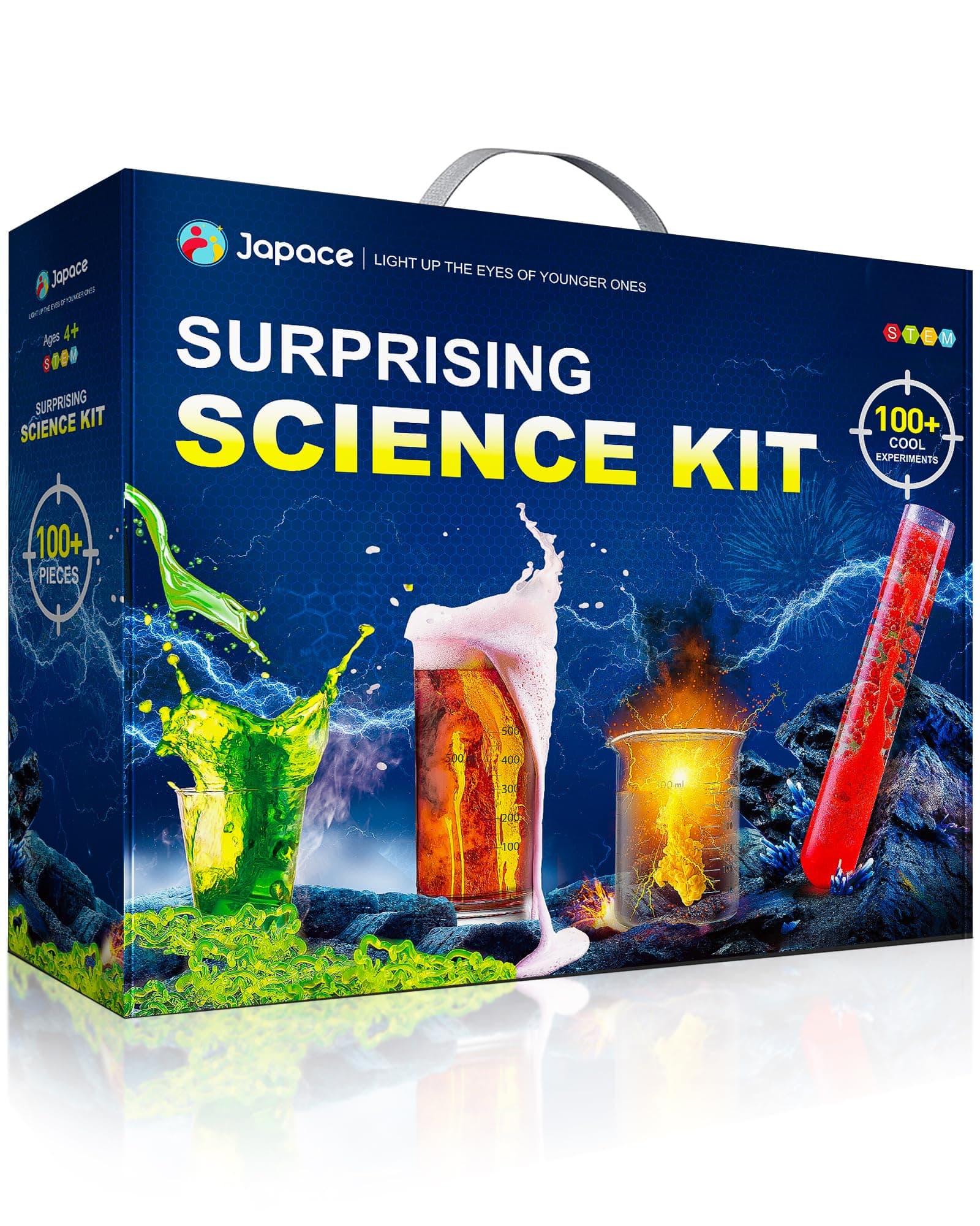 100+ Experiments for Children, Experiment Box STEM Activities Science Toy Gifts for Boys Girls Chemistry Set, Christmas Birthday Gift