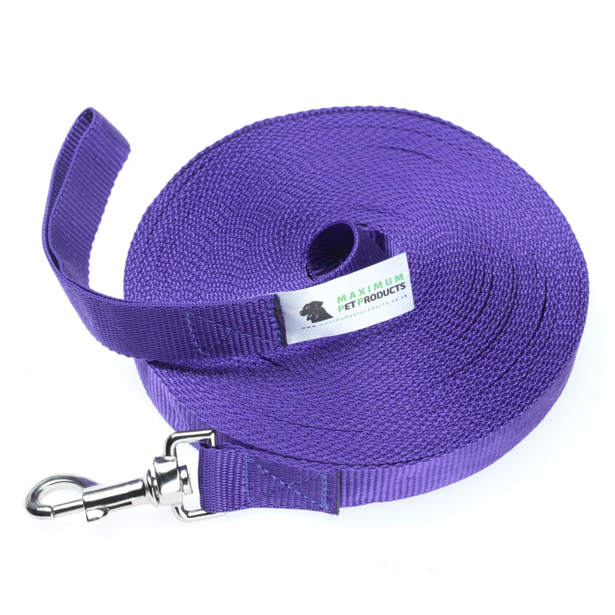 Purple 65ft dog lead