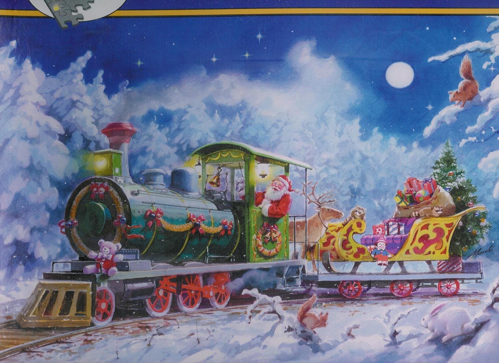 Santa's Train Light-Up Puzzle 1,000 Pieces