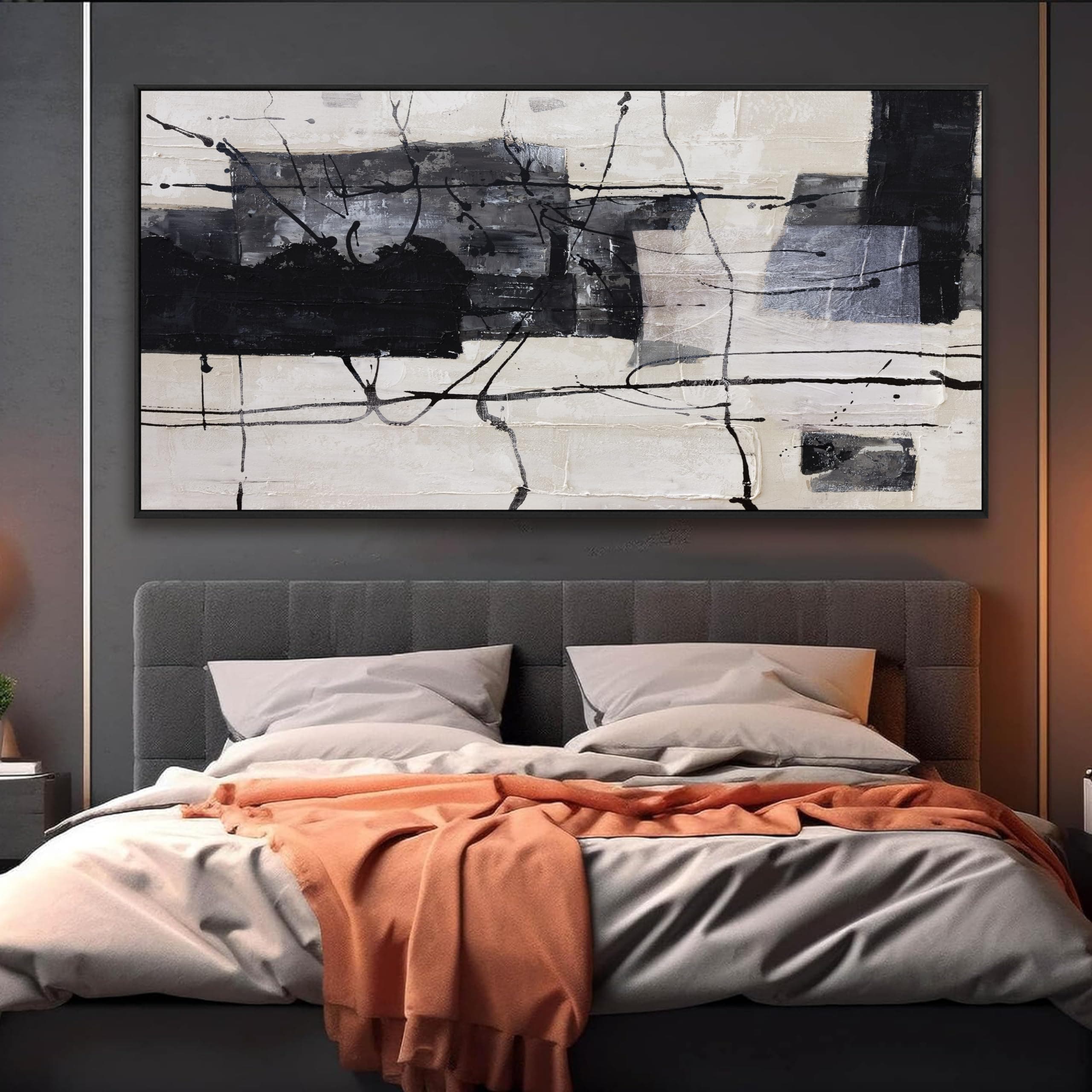 Black And White Abstract Wall Art