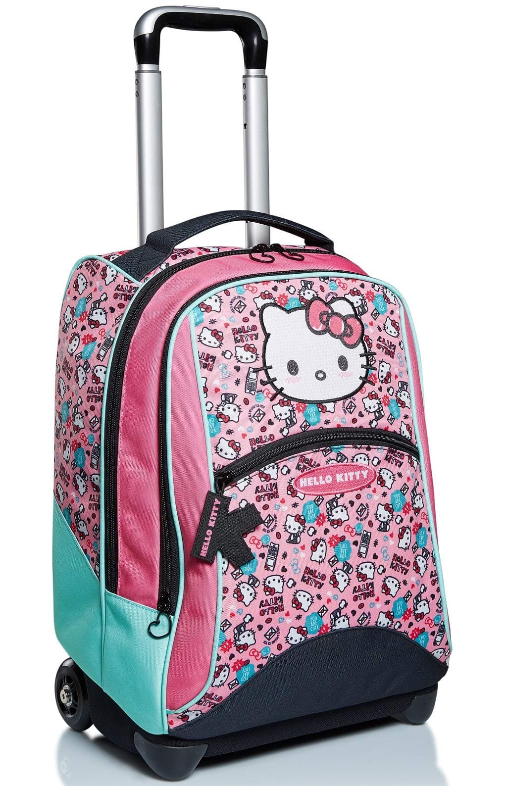 Big Trolley Hello Kitty, Fabulous, Rosa e Azzurro, Spallacci per Uso Zaino, Scuola & Viaggio