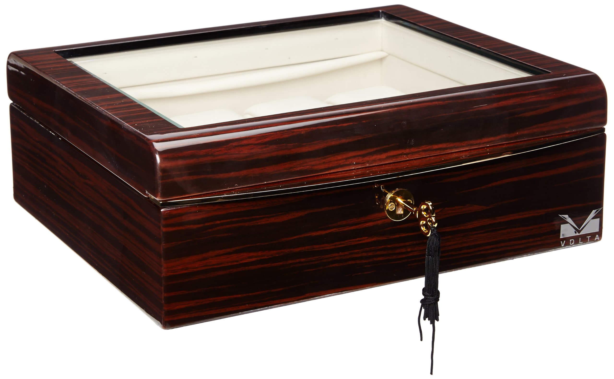 VOLTA31-560942 Ebony Wood Finish Watch Case