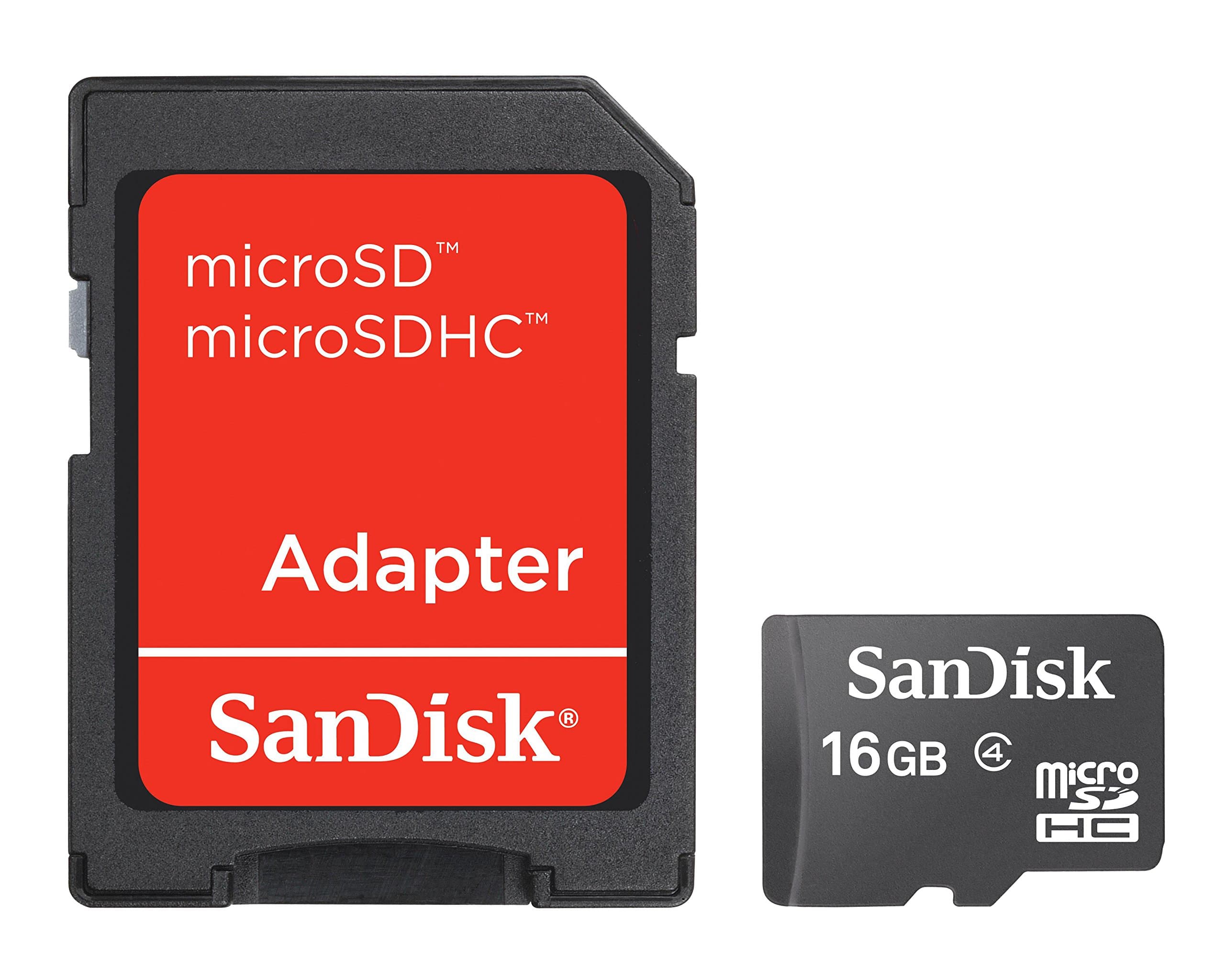 Mobile Class4 MicroSDHC Flash Memory Card- SDSDQM-B35A with Adapter 16GB
