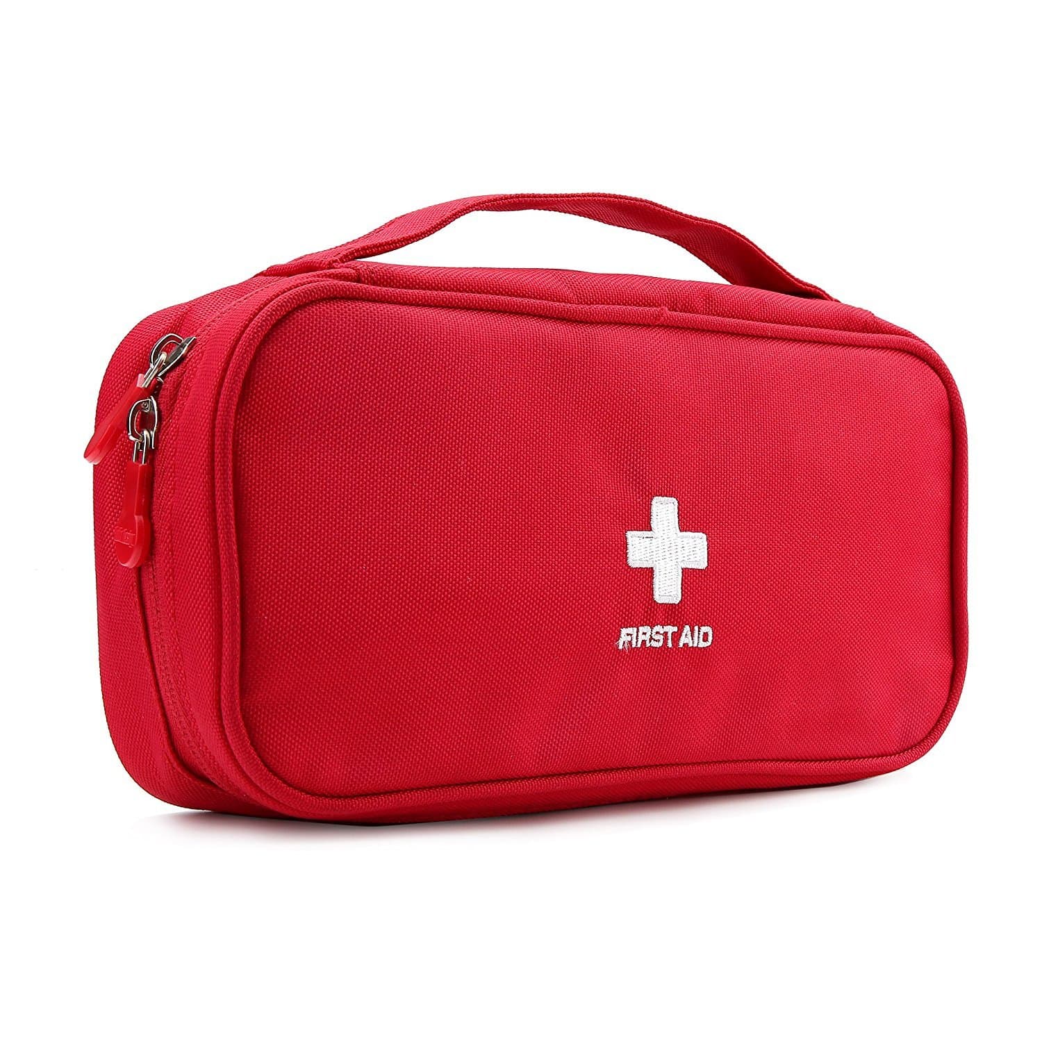 Lanticy First Aid Kit Portable Empty First Aid Pouch Mini Medicine Bag Oxford Cloth Medcical Survival Kit Pocket Handy Travel Pills Drugs Package Container Organizer for Home Car Outdoor