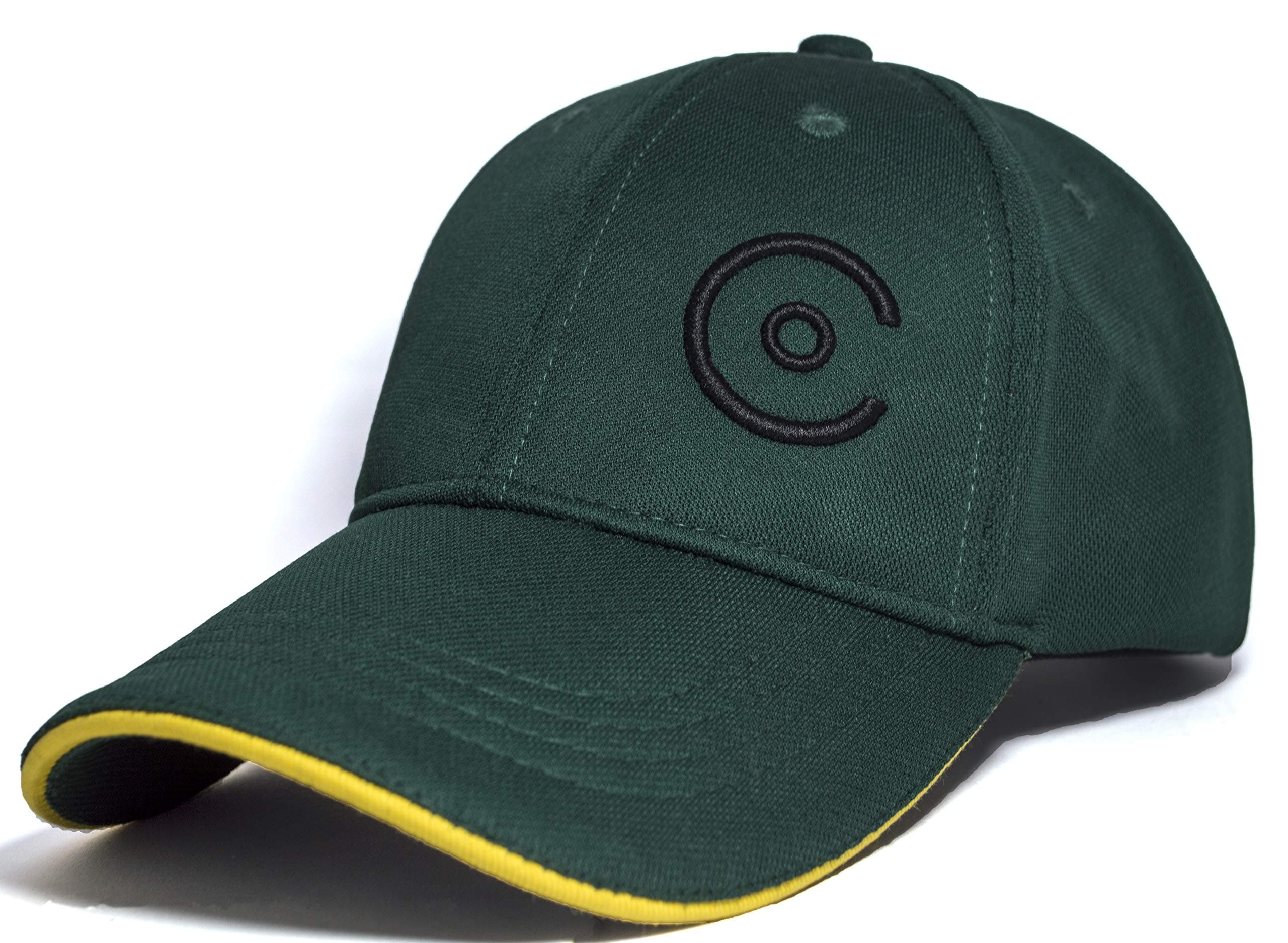 Unisex PerforMesh Rapid Cool Baseball Cap 3D Embroidery with Adjustable Strap, Racing Green, One Size