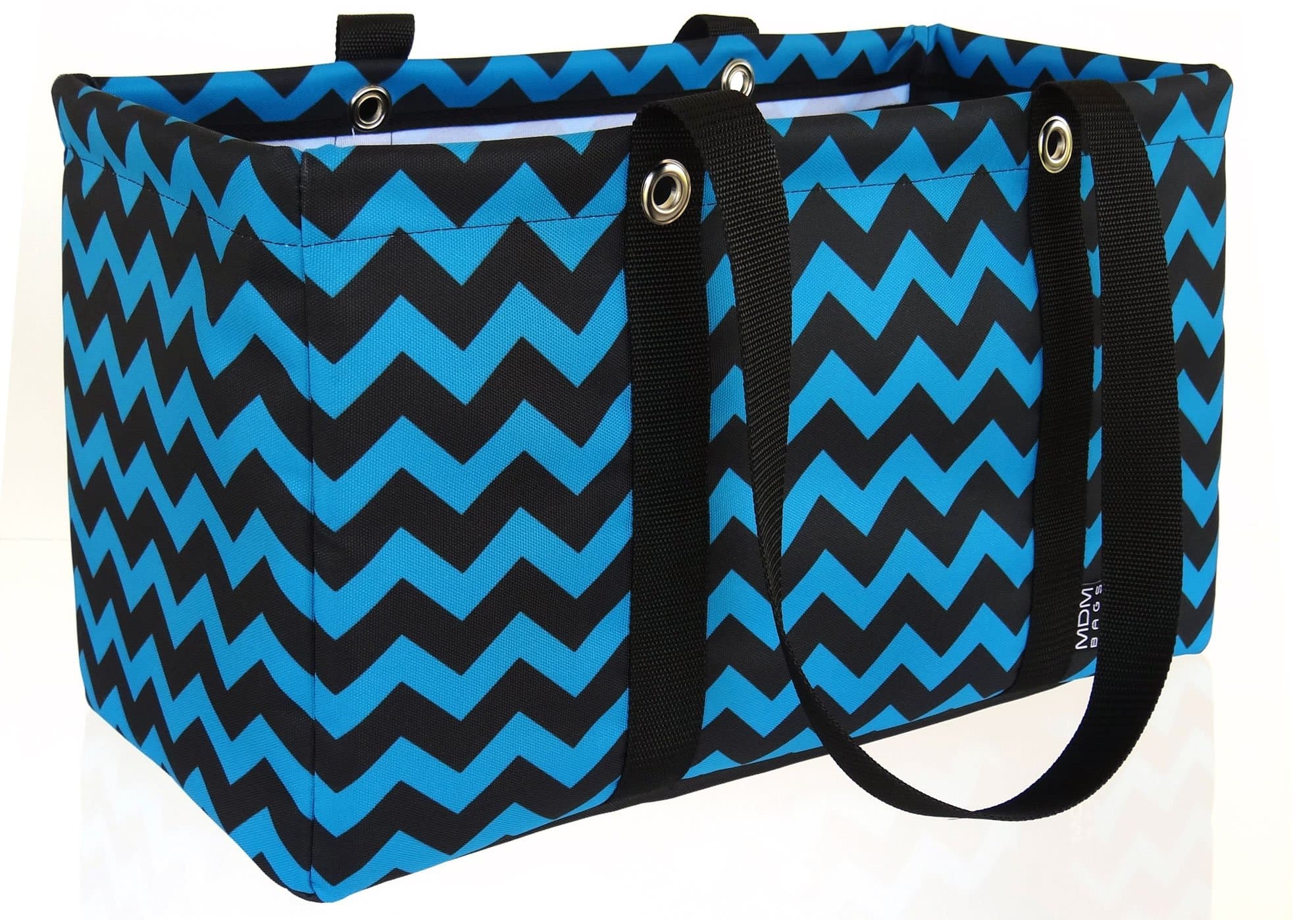MDM Large Utility Tote Bag"Chevron Blue"