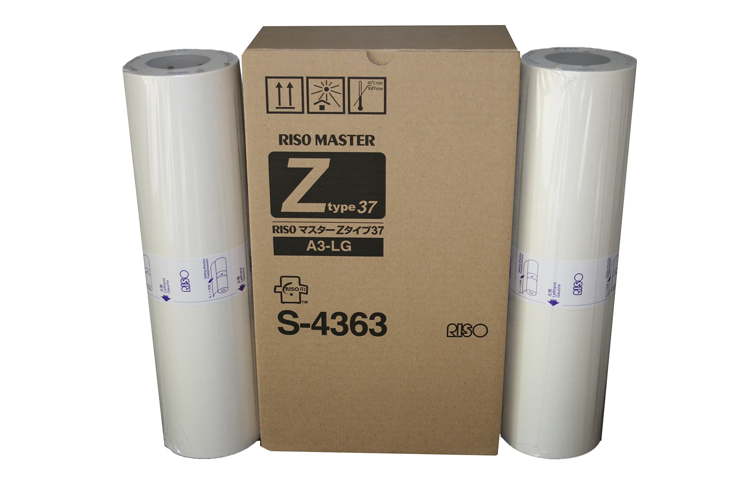 New Genuine RISO S-4363 OEM Masters For Risograph EZ390, EZ590, MZ790, RZ390, RZ590, and RZ790 Duplicartors ( Box of 2 )